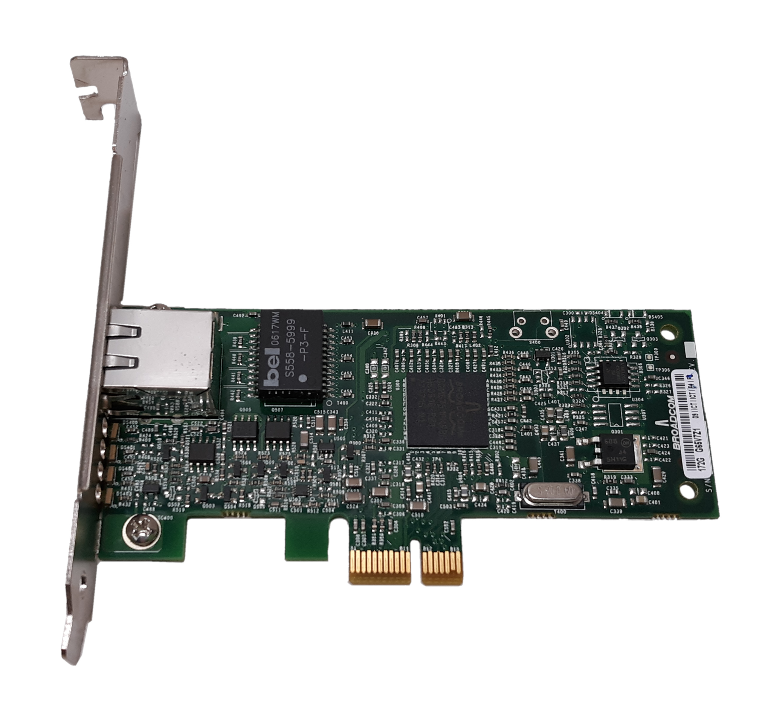 HP Broadcom Gigabit Single Port Network Card Ethernet Adapter PCI-Express x1 BCM5751 393477-001 393626-001