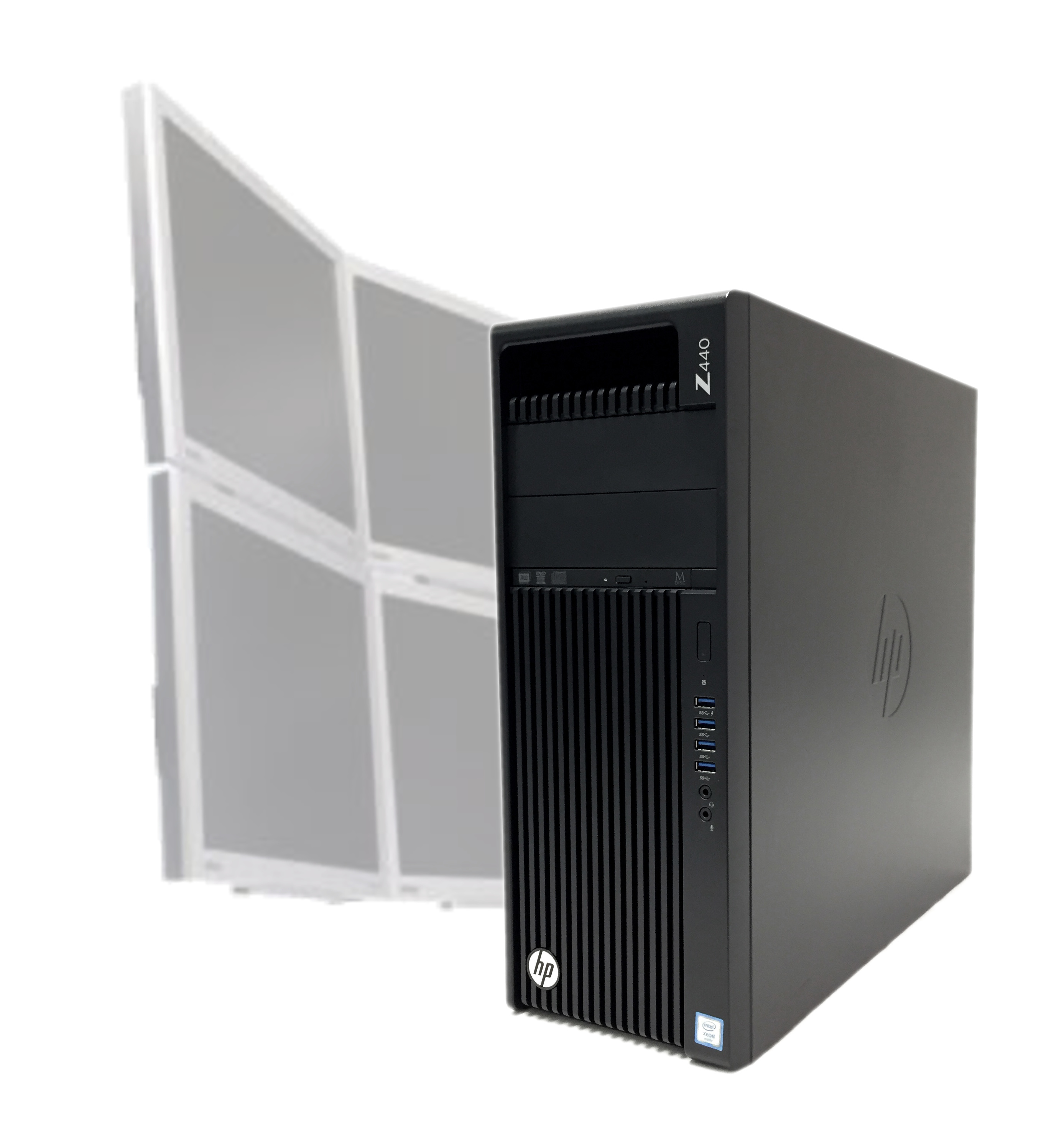 HP Z440 Workstation 4x4K Multi Monitors CPU 3.7GHz RAM 48GB SSD 512GB Win10 P600