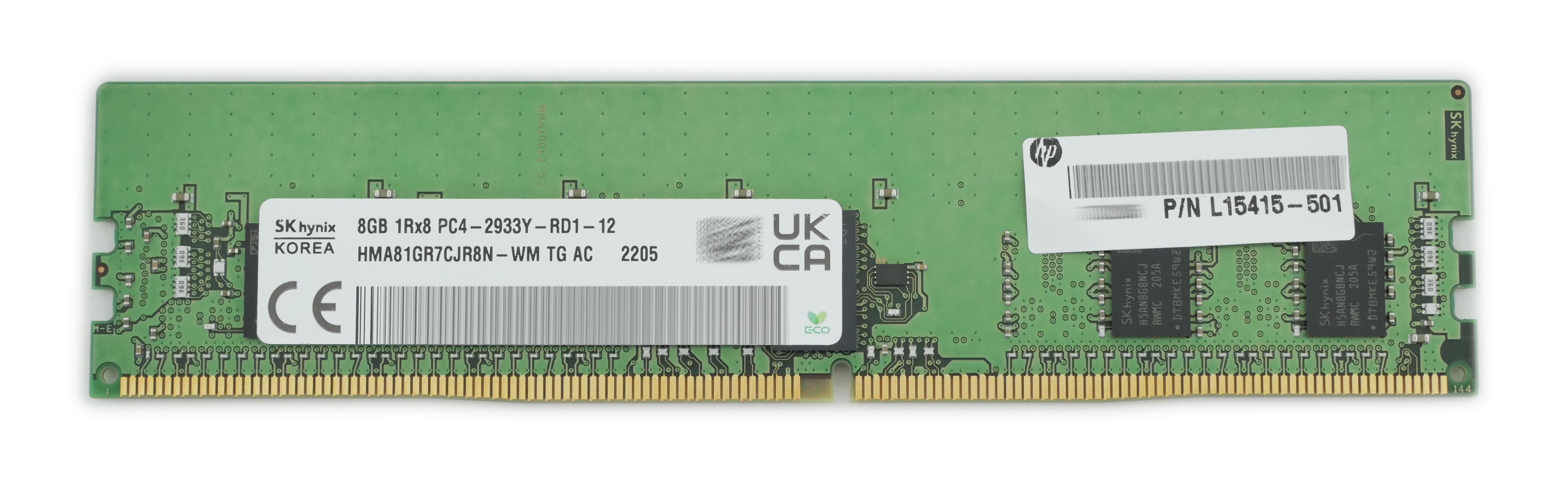 HP 8GB HMA81GR7CJR8N-WM PC4-2933Y DDR-29334 ECC 288pin L15415-501