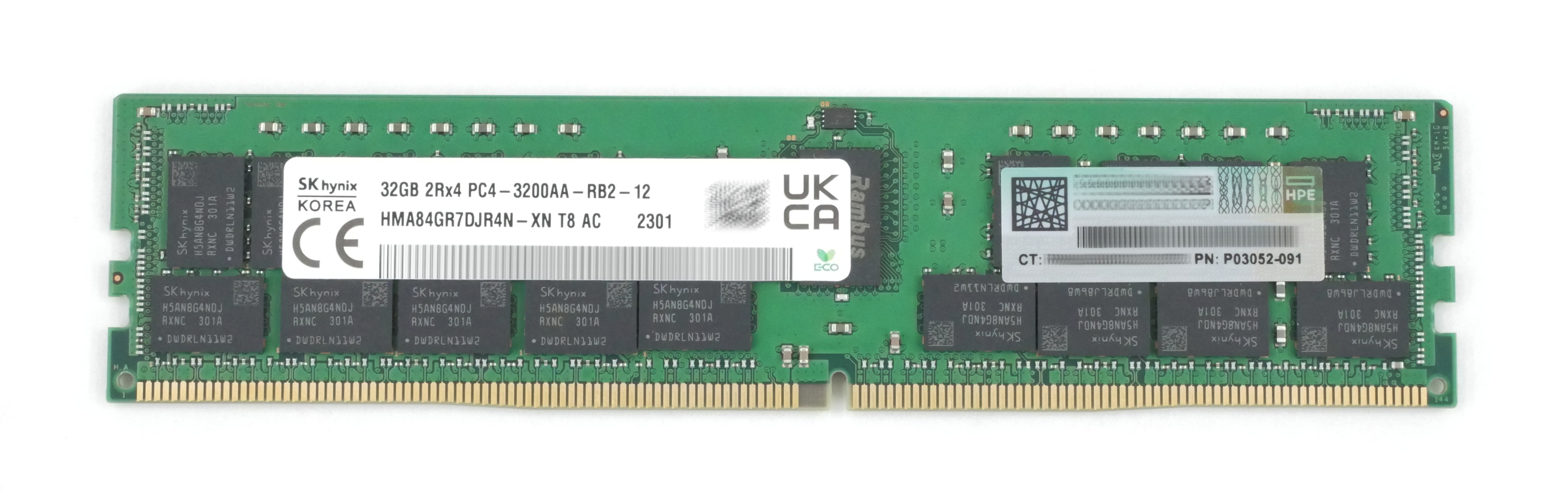 HPE 32GB Hynix HMA84GR7DJR4N-XN 3200MHz DDR4 Server Memory P03052-091 P00924-B21