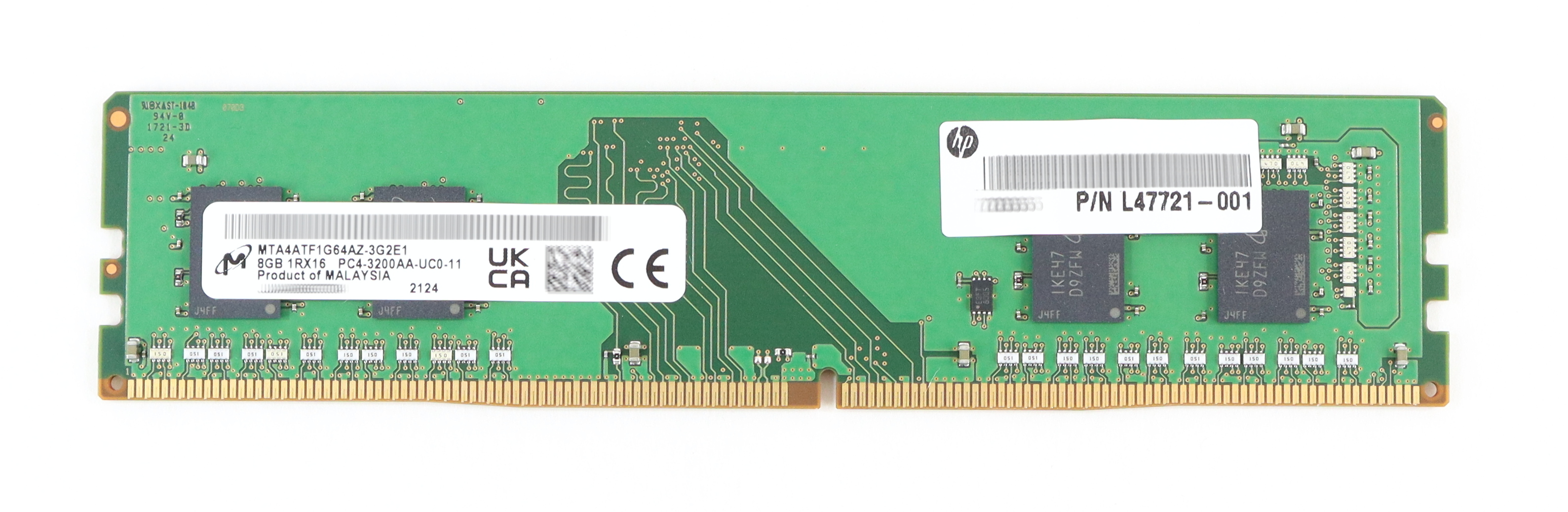 HP Micron 8GB MTA4ATF1G64AZ-3G2E1 PC4-3200AA non-ECC DIMM 13L76AT L47721-001