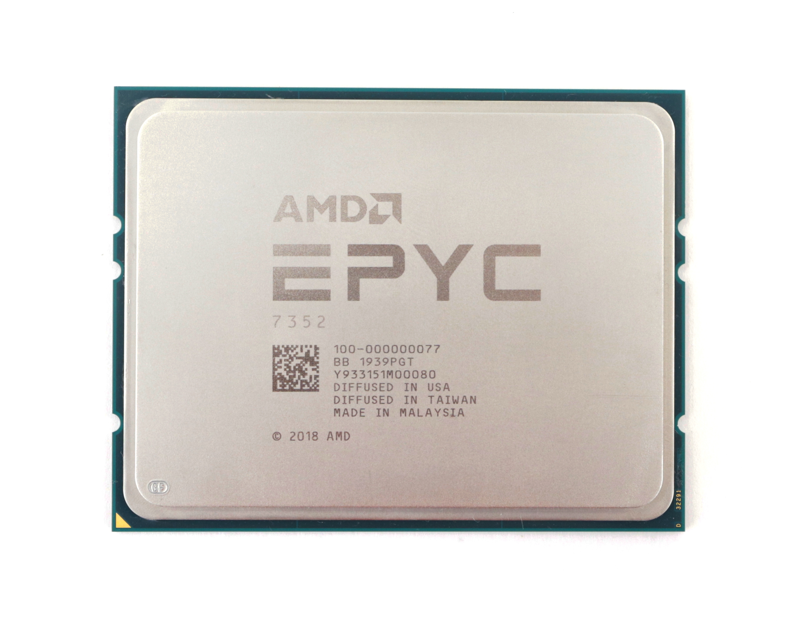 AMD EPYC 7352 2.3GHz 24C 48T 128MB SP3 P21724-L21 100-000000077 OEM Tray CPU