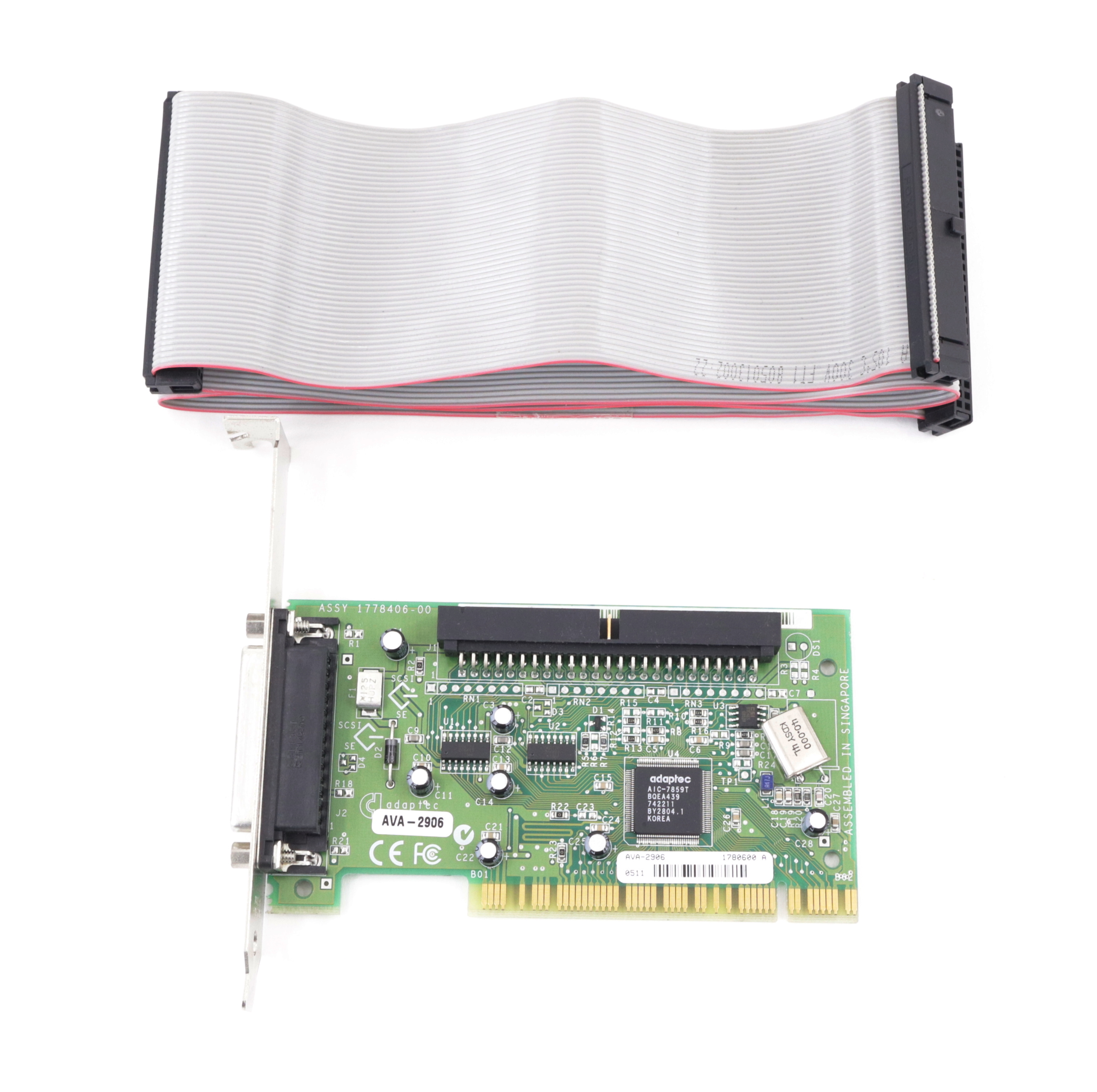 Adaptec AVA-2906 50-Pin Controller Card PCI SCSI 1778406-00