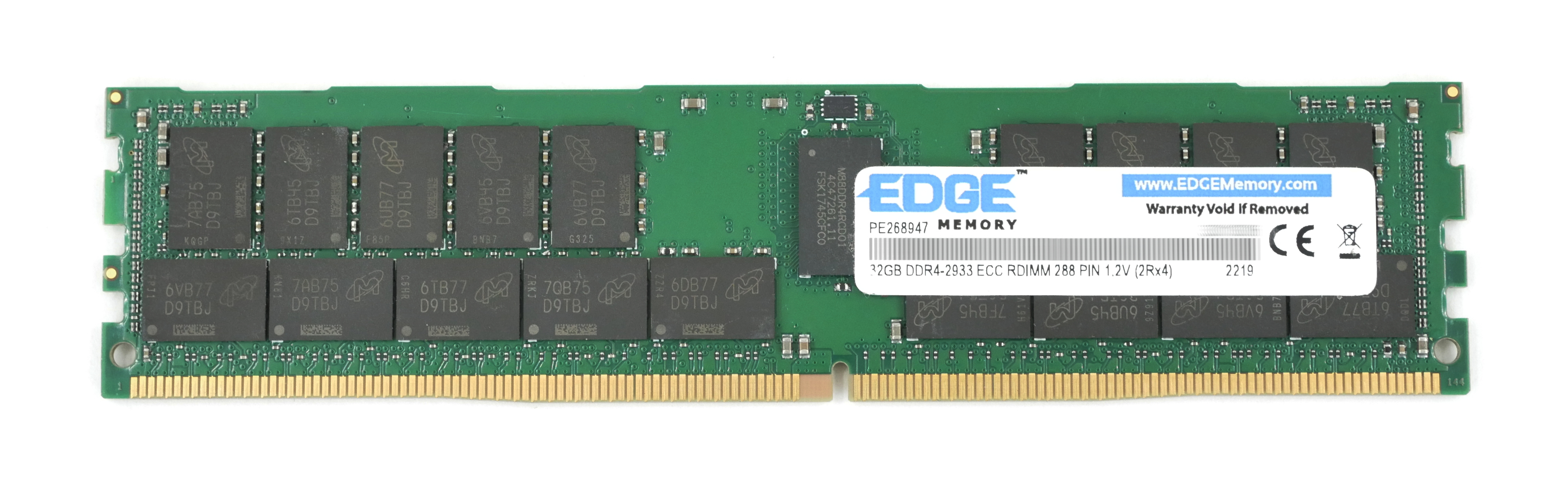 Edge 32GB DDR4-2933 PC4-23466 SDRAM DIMM 288pin ECC Reg 1.2V Server PE268947