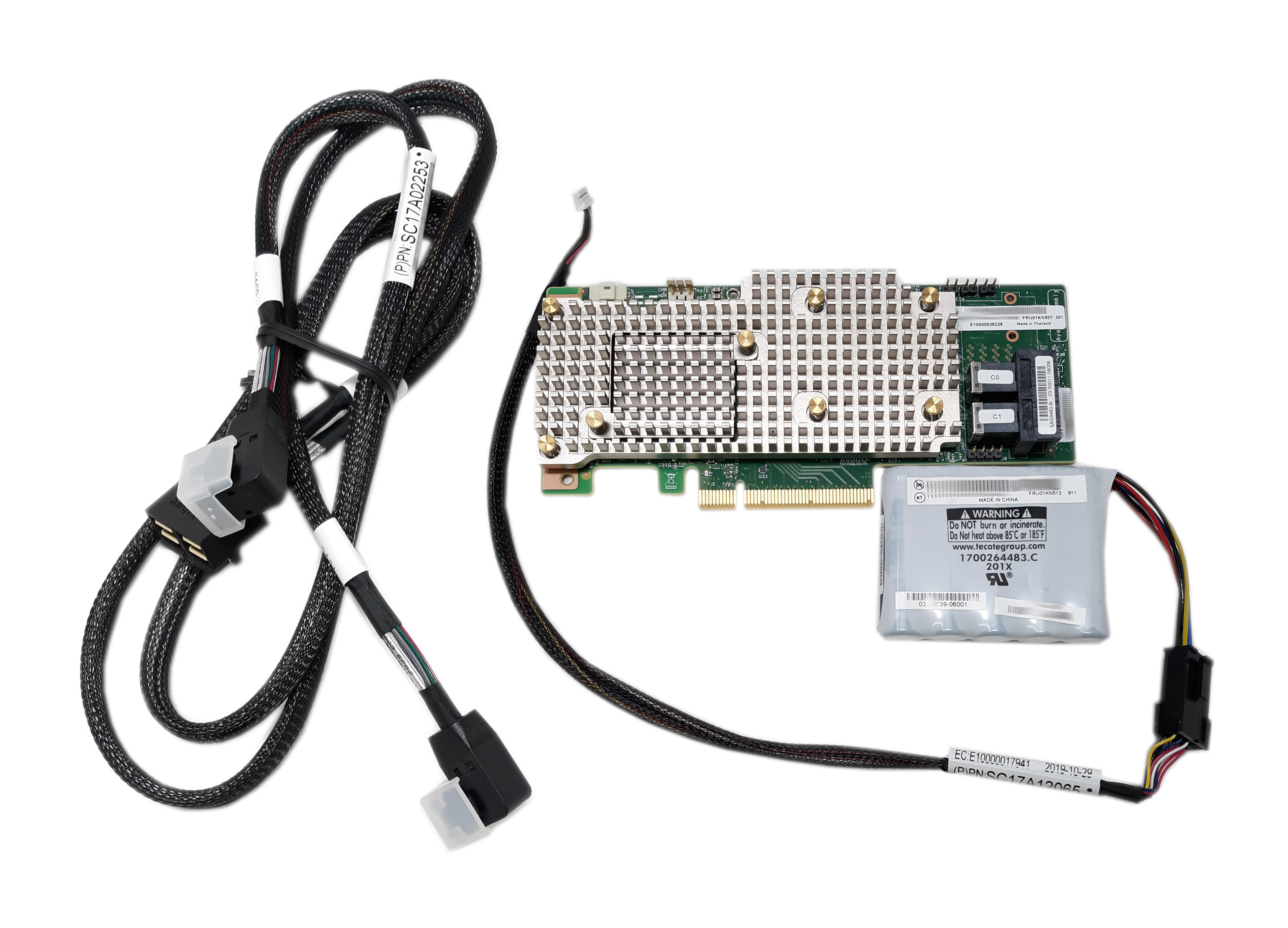 Lenovo ThinkSystem RAID 930-8i 2Gb Flash PCIe 12Gb Adapter with Flash Battery 01KN513 01KN507