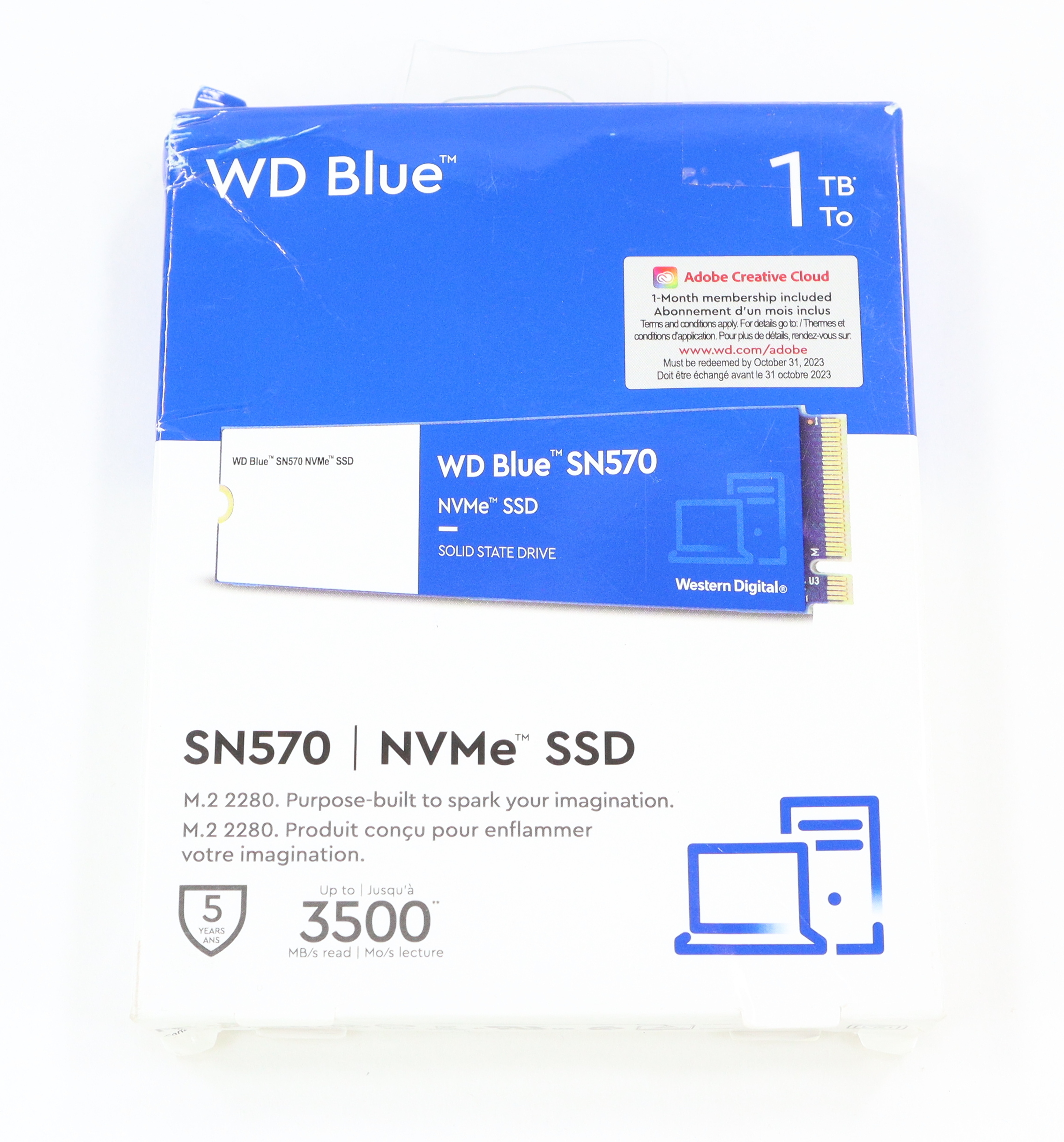 Western Digital Blue SN570 1TB WDS100T3B0C SSD 2280 M.2 NVMe PCIe 3.0 x4