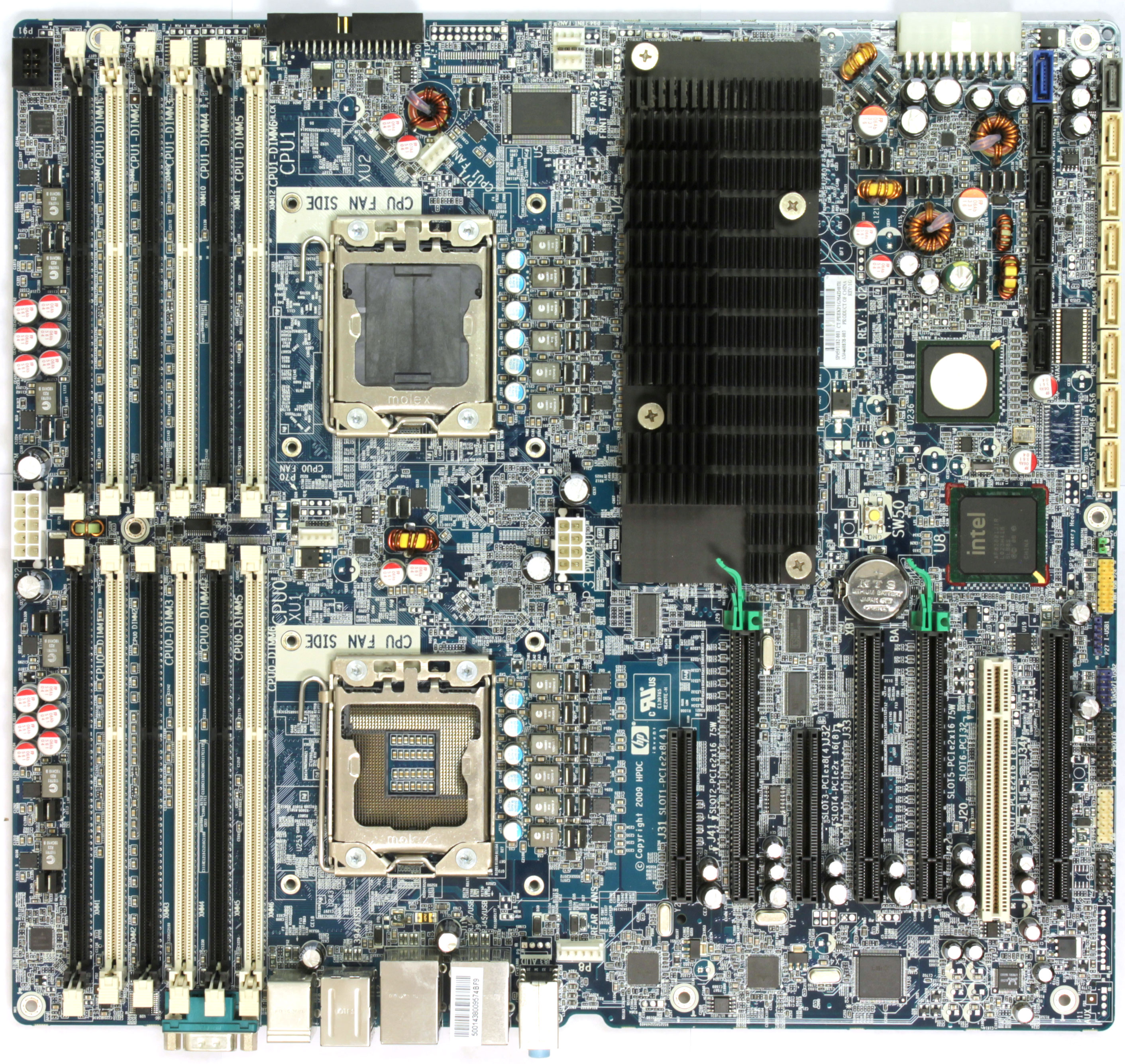 HP Z800 Workstation Motherboard 460838-003 591182-001 - Click Image to Close