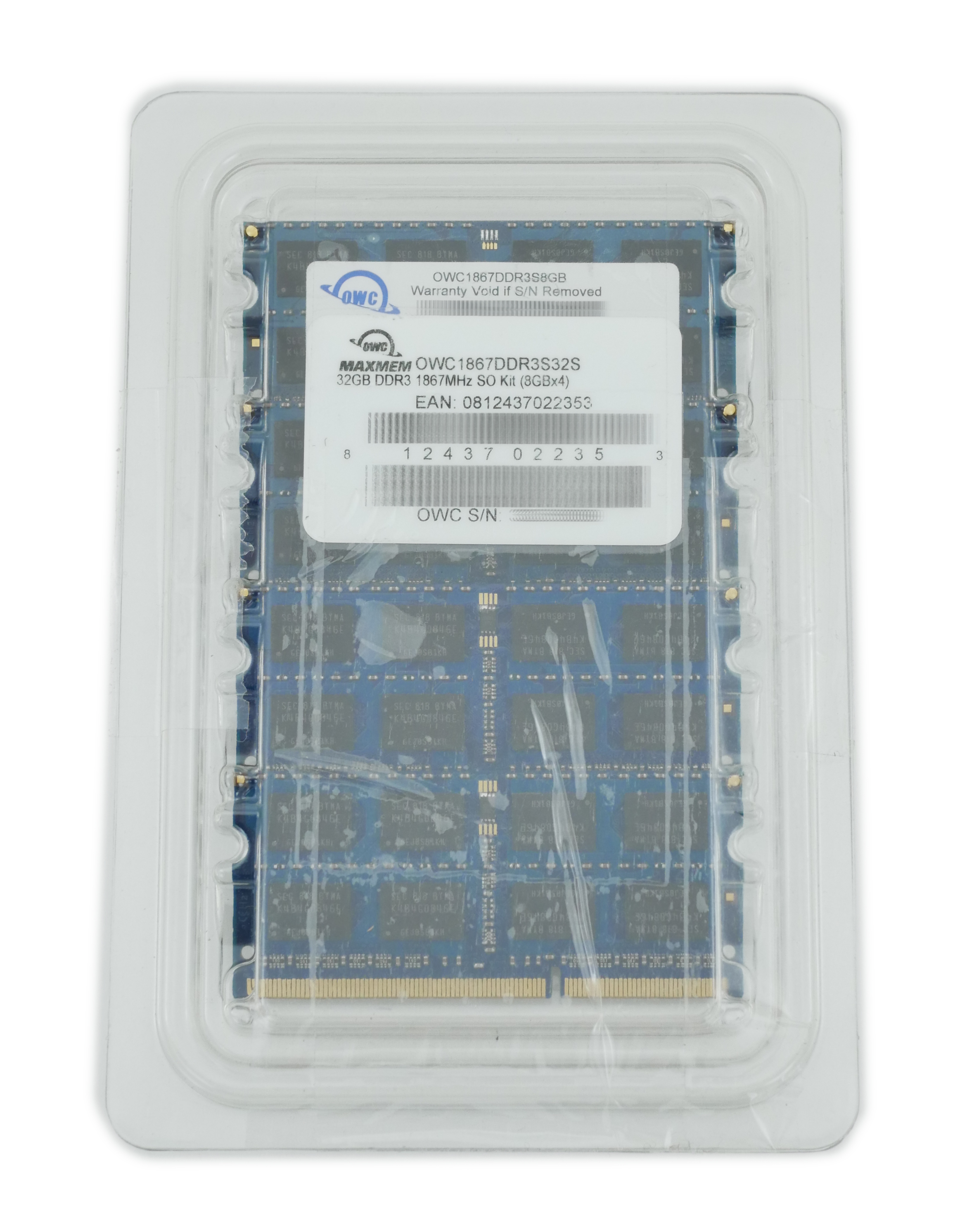 OWC 32GB (4x8GB) OWC1867DDR3S32S DDR3 1867MHz SODIMM 204pin 1.35V For Apple
