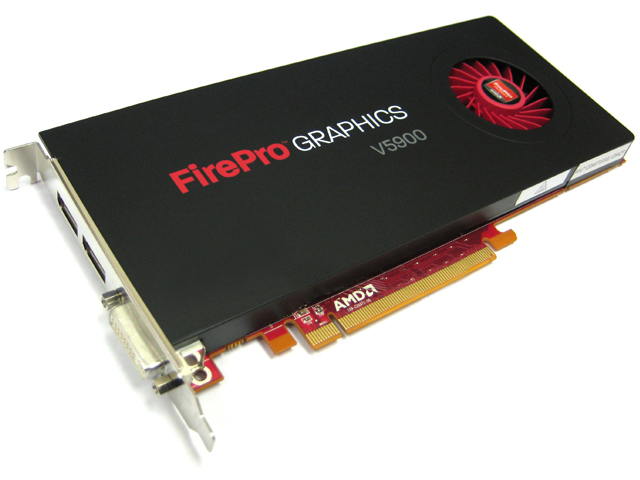AMD FirePRO V5900 2GB PCI-E x16 Video Card HP LS992AT 653328-001