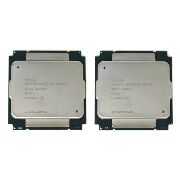 2x Intel Xeon E5-2697 v3 2.6GHz 35MB L3 Cache Server Processors