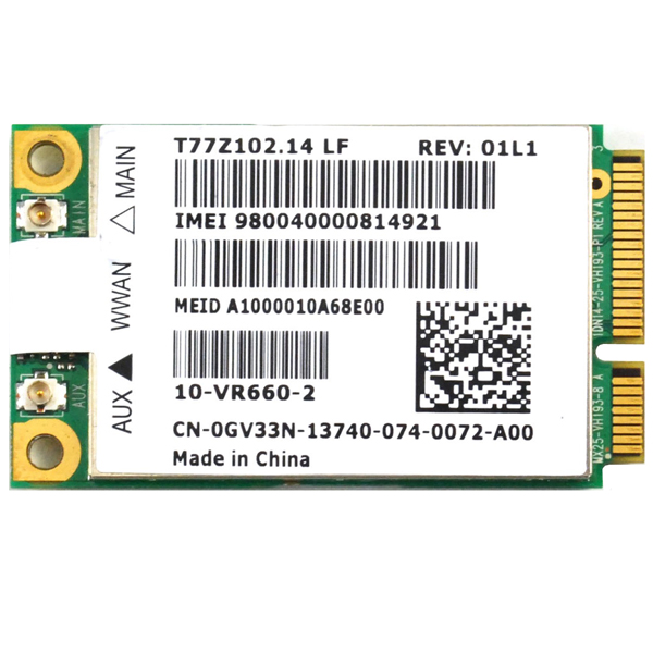 Dell Wireless 5620 EVDO-HSPA Mobile Broadband Card GOBI2000 3G