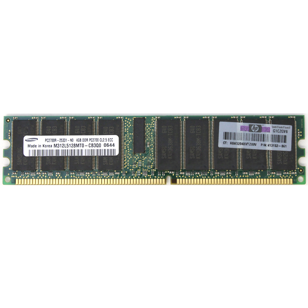 Samsung 4GB DDR PC2700 CL2.5 ECC M312L5128MT0-CB3Q0 413153-861