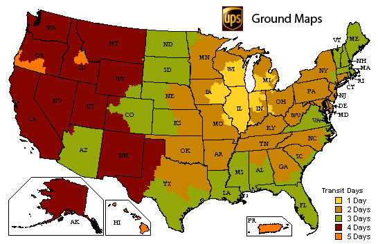 UPS Map