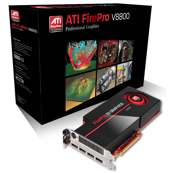 Retail ATI FirePro V8800 2GB Professional Video Rraphics Card