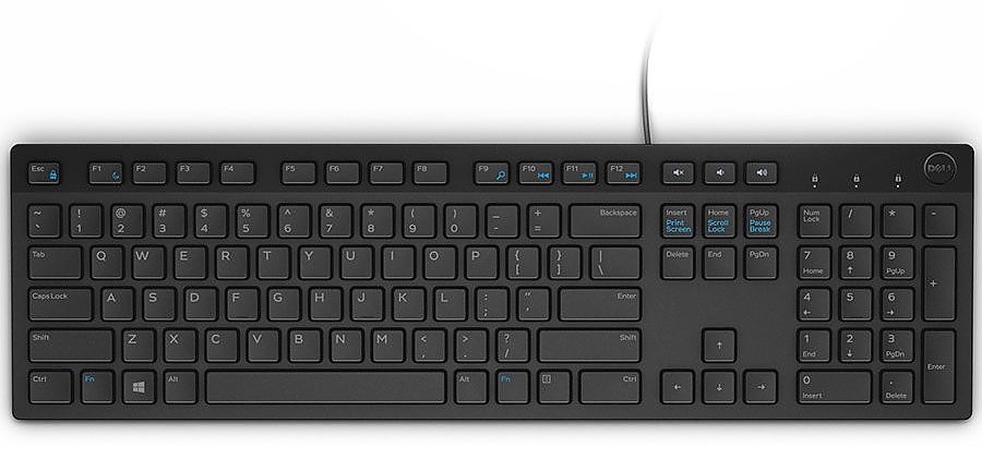 Dell 644G3 USB Wired English Black 104-Key Multimedia Keyboard