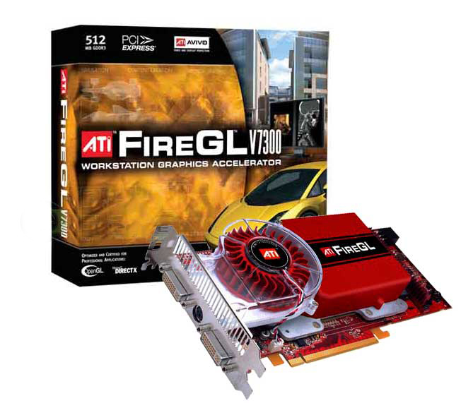 ATI FireGL V7300 512MB Workstation Graphics Video Card Avivo