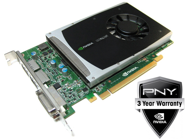 PNY nVidia Quadro 2000 1GB GDDR5 PCI-E x16 Video Card VCQ2000-PB