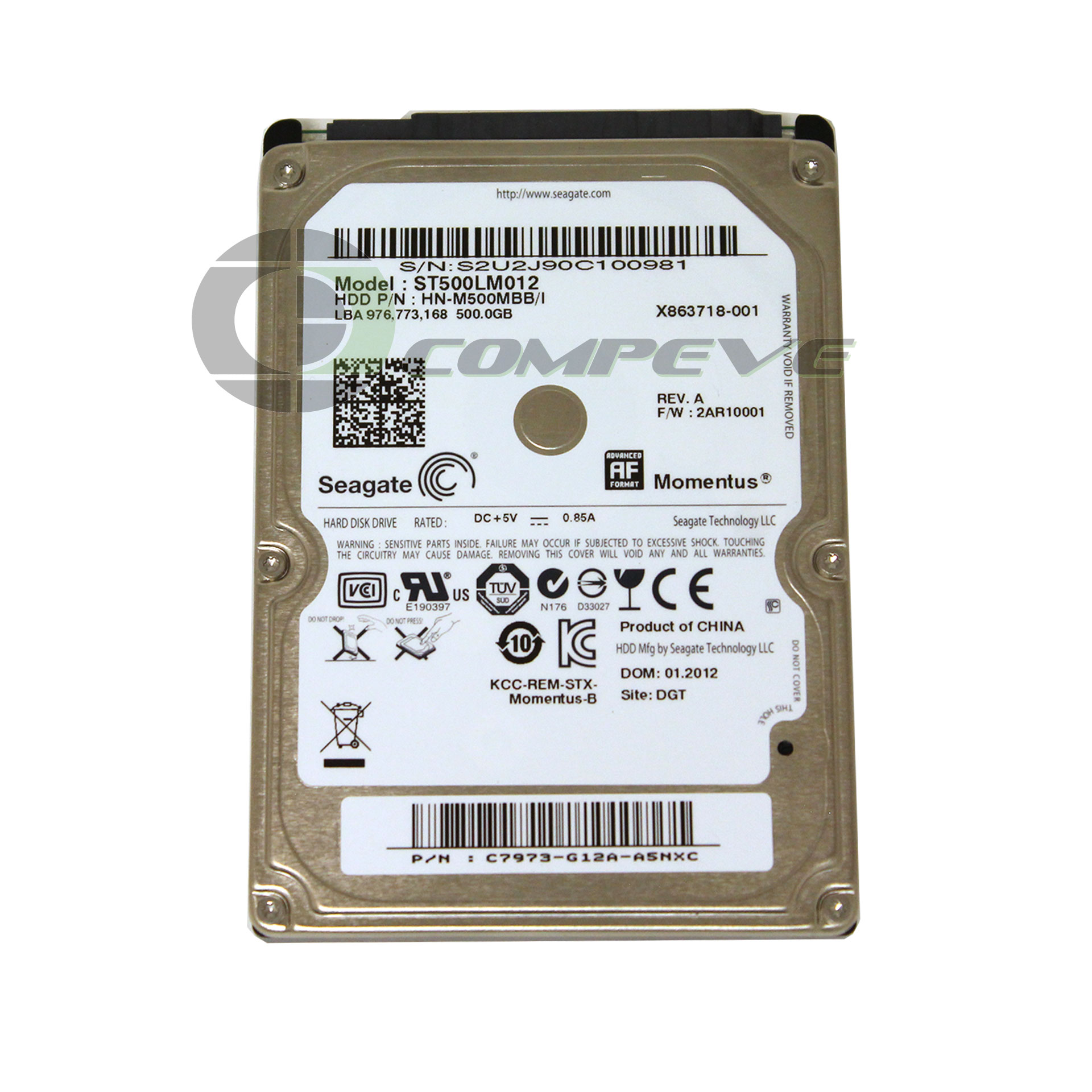 Seagate Momentus 500GB ST500LM012 2.5 SATA 8Gb Cache 6 Gb/s