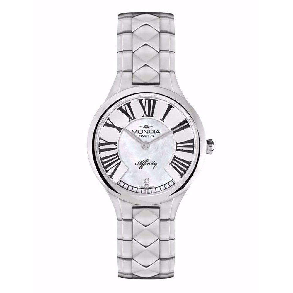 Mondia Swiss Watch Lady Affinity Silver 32mm MS-210-SS-02MWT-CM