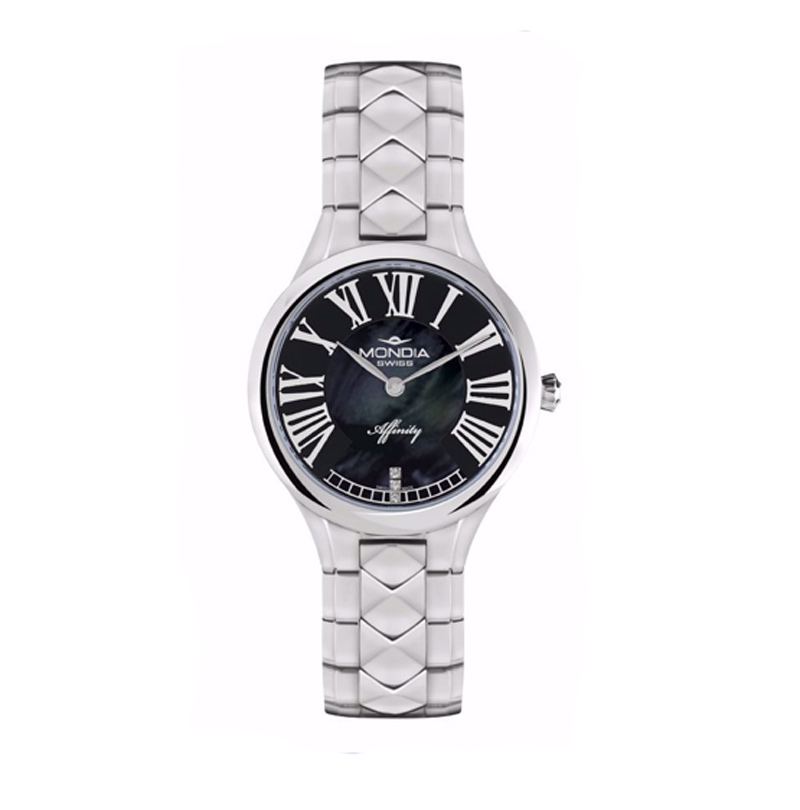 Mondia Lady Swiss Watch Affinity Black 32mm MS-210-SS-03MBK-CM - Click Image to Close