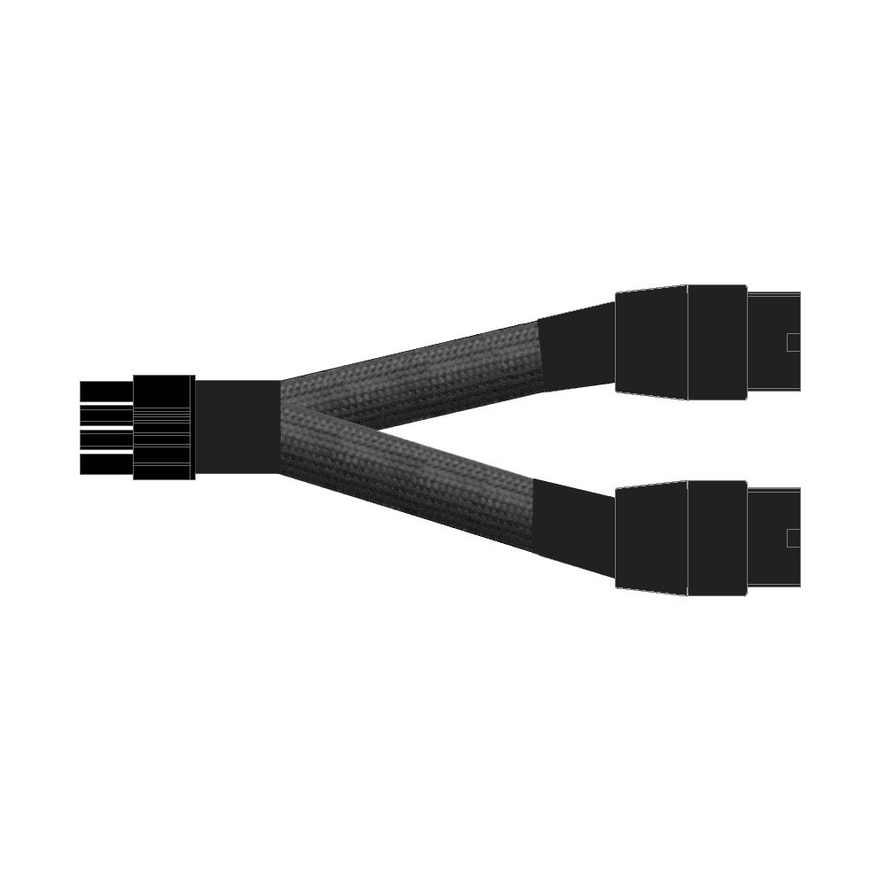 Nvidia 030-1233-000 8-Pin Male to Dual 8-PIN Female GPU Power Cable Y Split Adapter