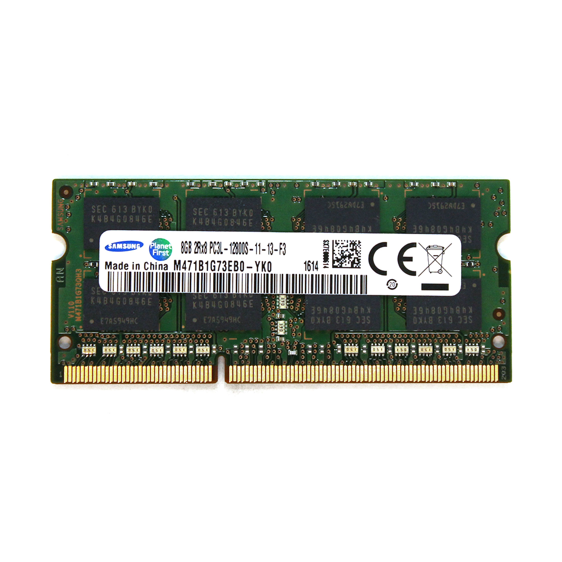 Lenovo/Samsung 8GB RAM DDR3 PC3L-12800S M471B1G73EBO 03X6657