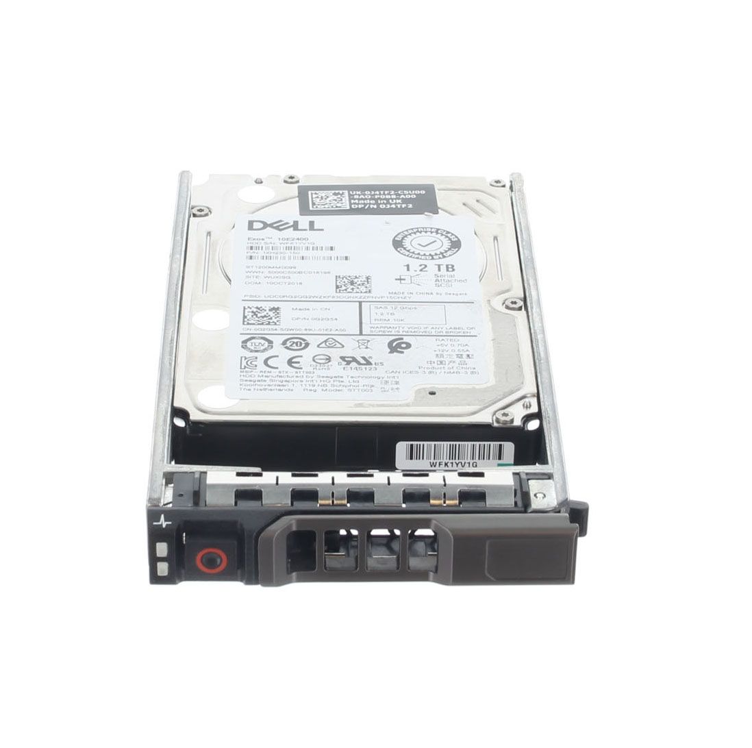 DELL Hard Drive ST1200MM0099 1.2TB 2.5" SAS 12Gb/s 10K RPM FOR EMC PowerEdge T640 R330 PN: 1XH230-150 DPN: 0G2G54 - Click Image to Close