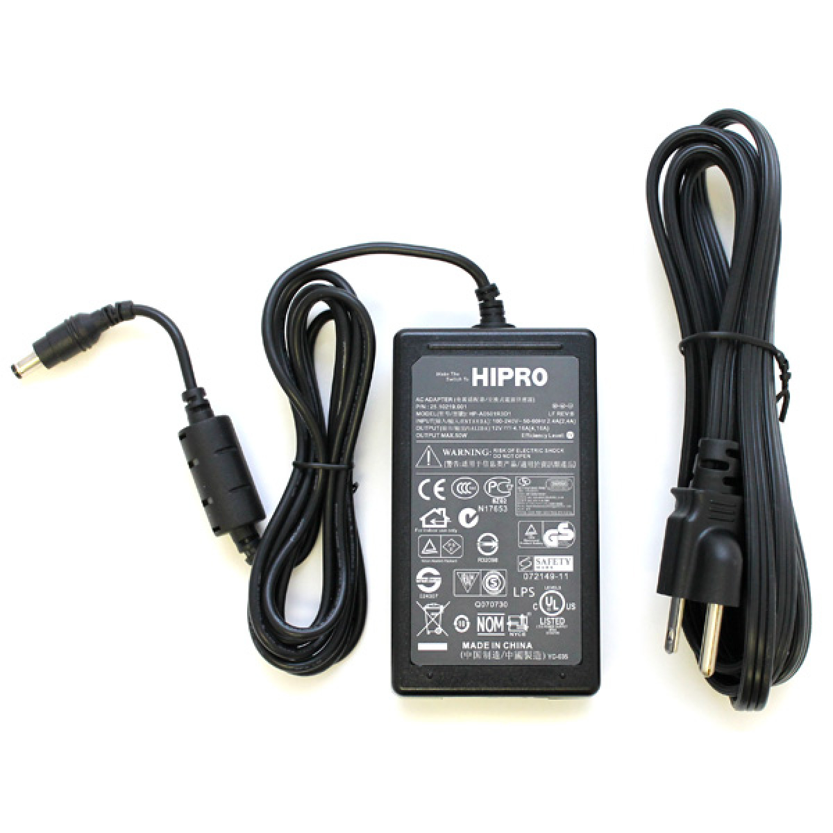 Replacement for HIPRO AC ADAPTER HP-A0501R3D1 12V 4.16A 50W Power Supply