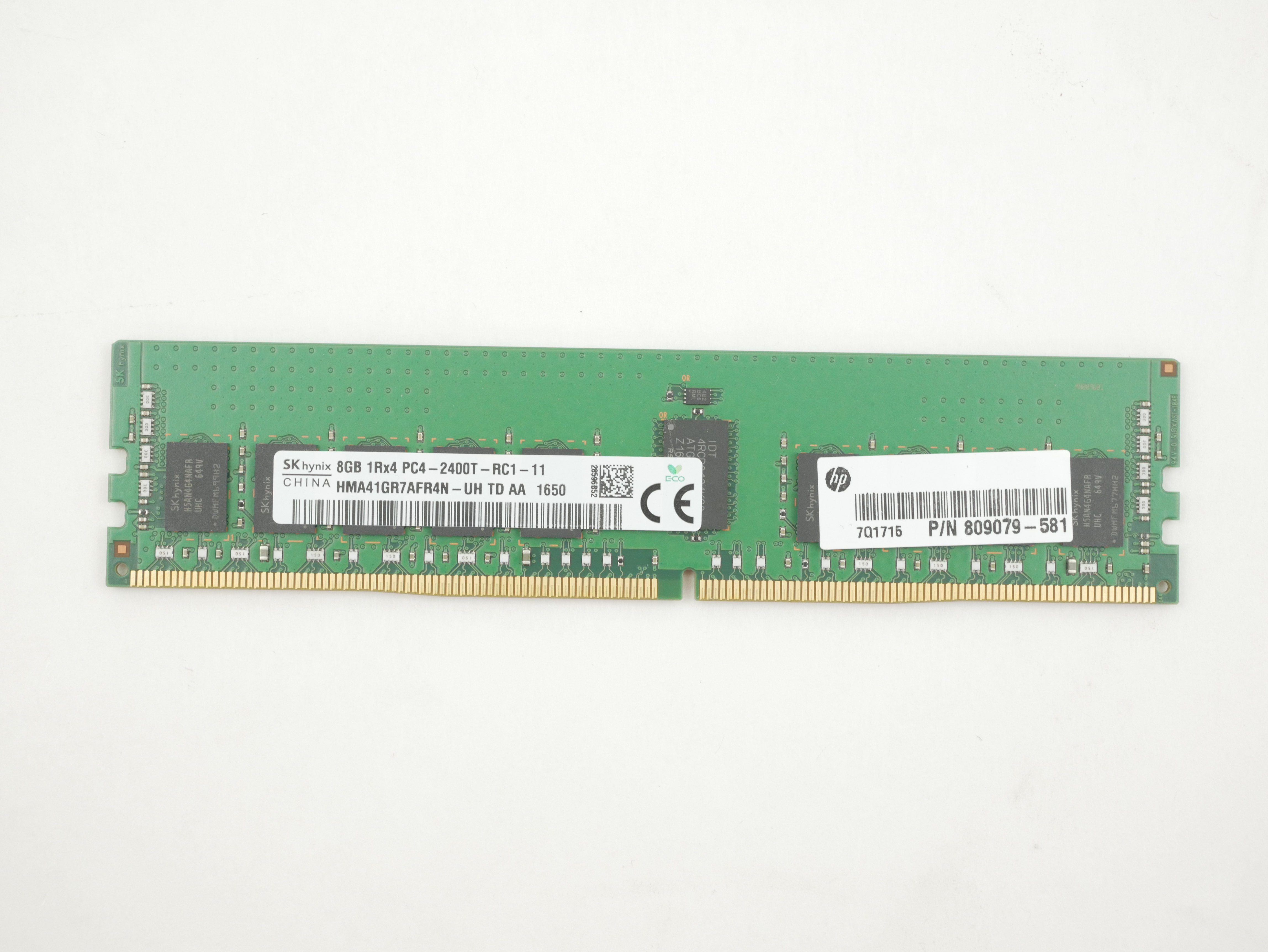 HP 8GB PC4-2400T DDR4 REG ECC PC4-19200 HMA41GR7AFR4N-UH 809079-581