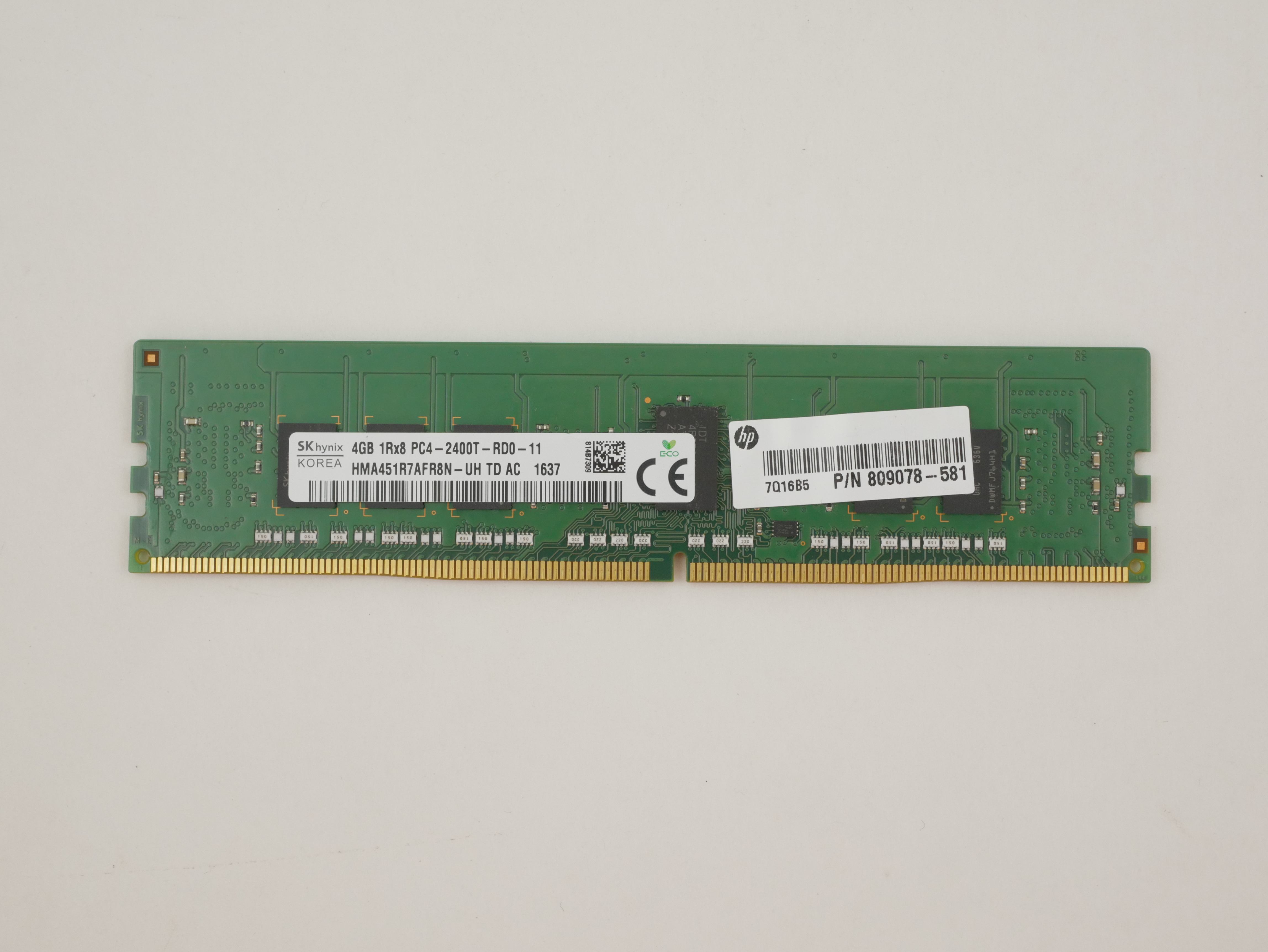 HP Hynix 4GB DDR4-2400MHz ECC Reg DIMM 1.2V HMA451R7AFR8N-UH 809078-581