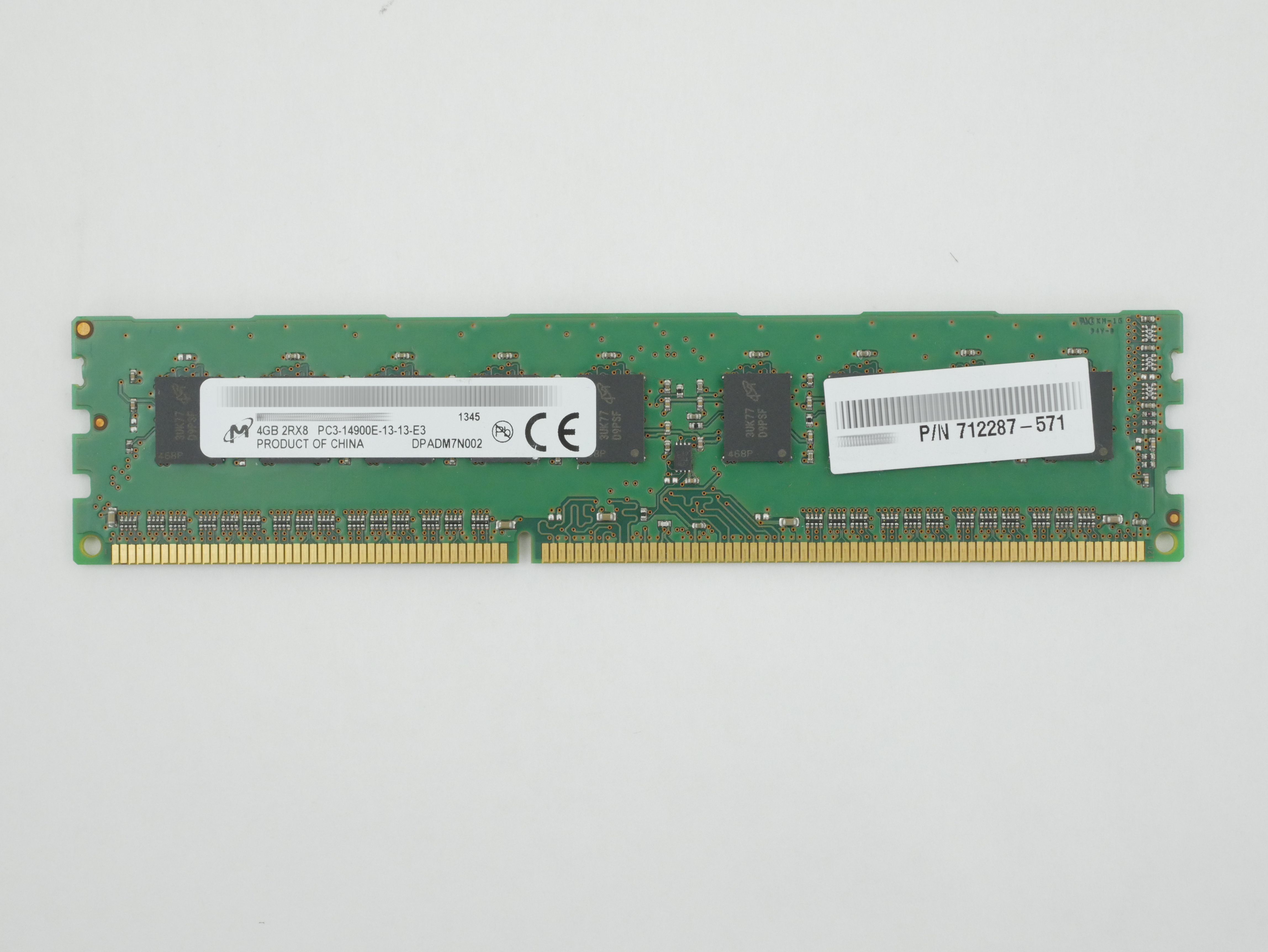 HP 4GB RAM PC3-14900E DDR3-1866MHz ECC CL13 240-Pin DIMM 712287-571