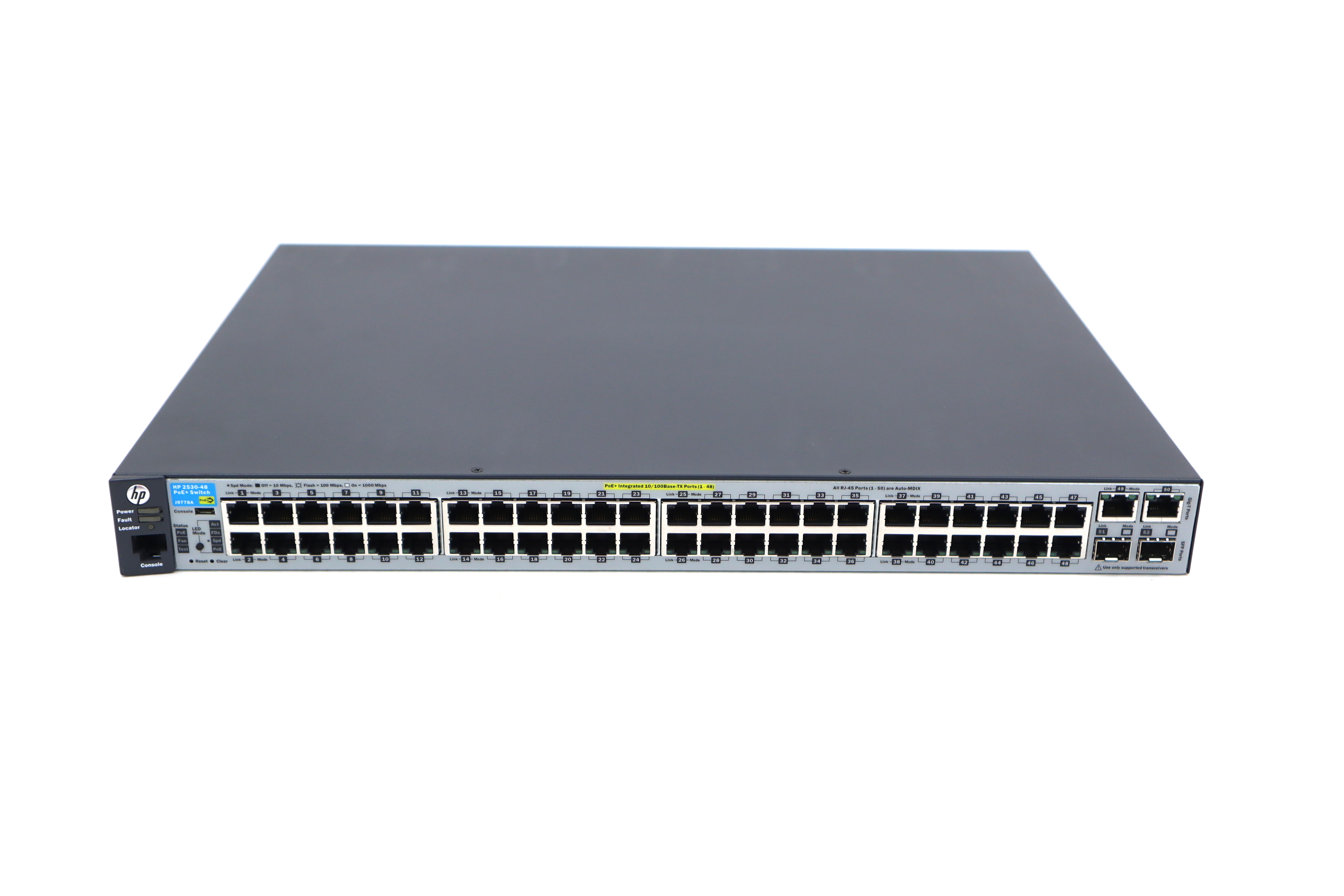 HP 2530-48-PoE+ Switch managed 48x 10/100 + 2x Gigabit J9778A