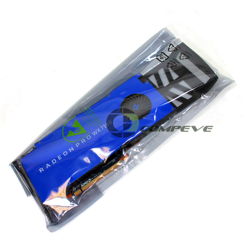 HP AMD WX7100 Radeon Pro 8GB PCI-E x16 4 DP 908502-001 J3G93AA - Click Image to Close