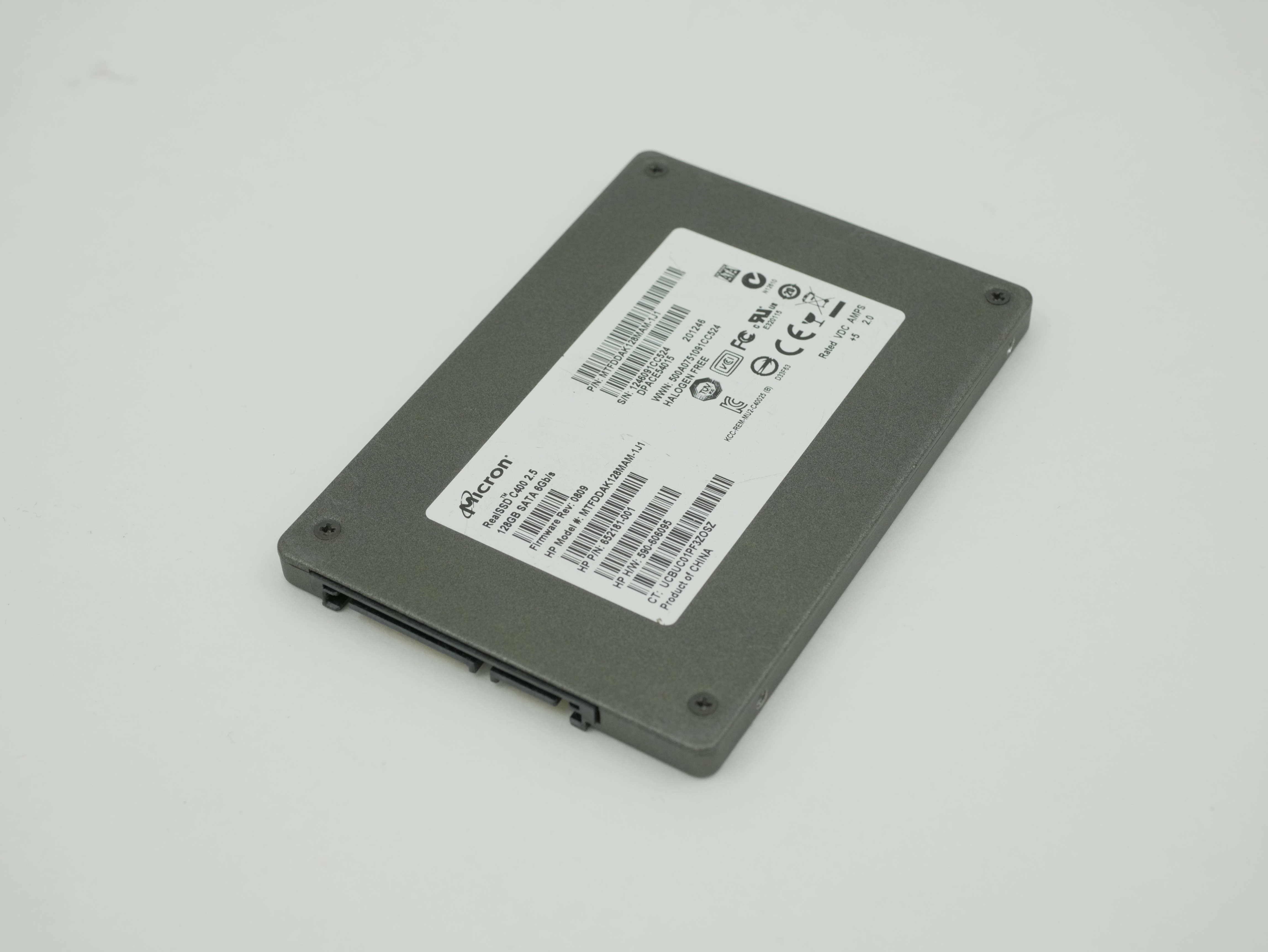 HP Micron RealSSD 128GB C400 2.5" SATA 6.0Gb/s MTFDDAK128MAM-1J1 652181-001
