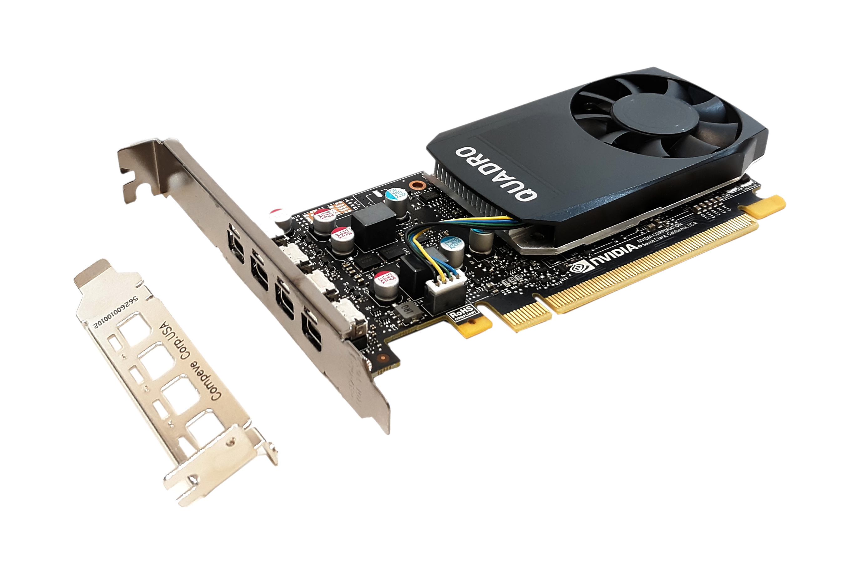 HP nVidia Quadro P620 2GB GDDR5 PCIE x16 4xminiDP L11436-001 L21968-001 3ME25AA - Click Image to Close