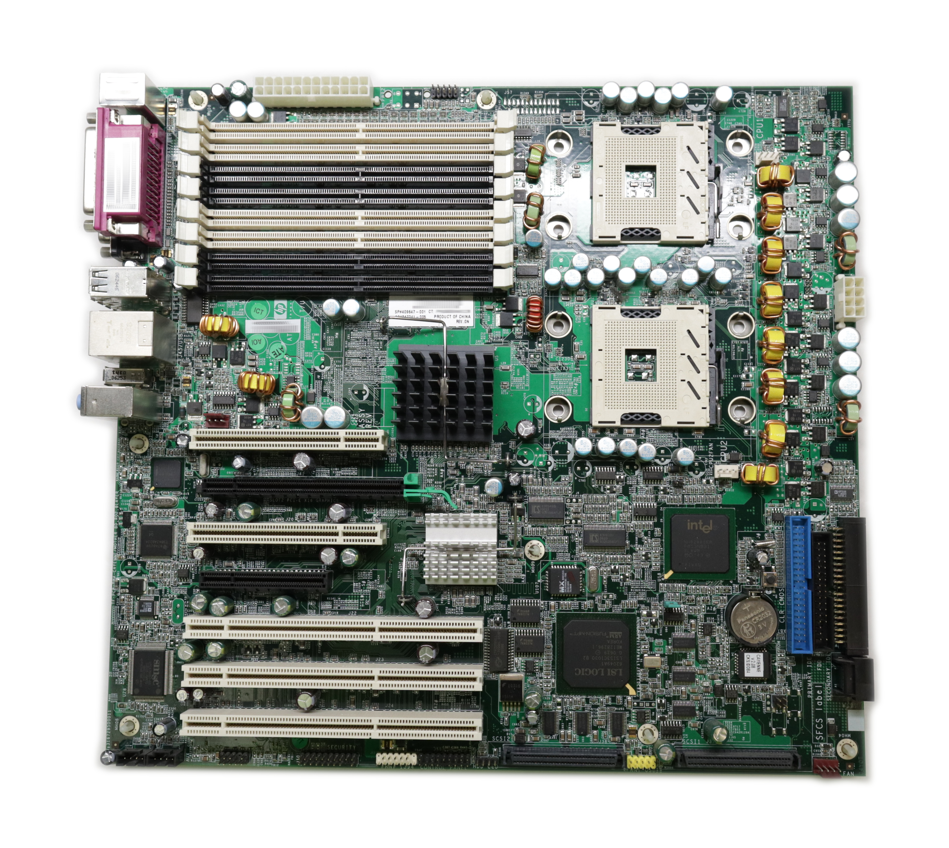 HP XW8200 Motherboard Dual Xeon 800MHz FSB Socket 604 347241-005 409647-001