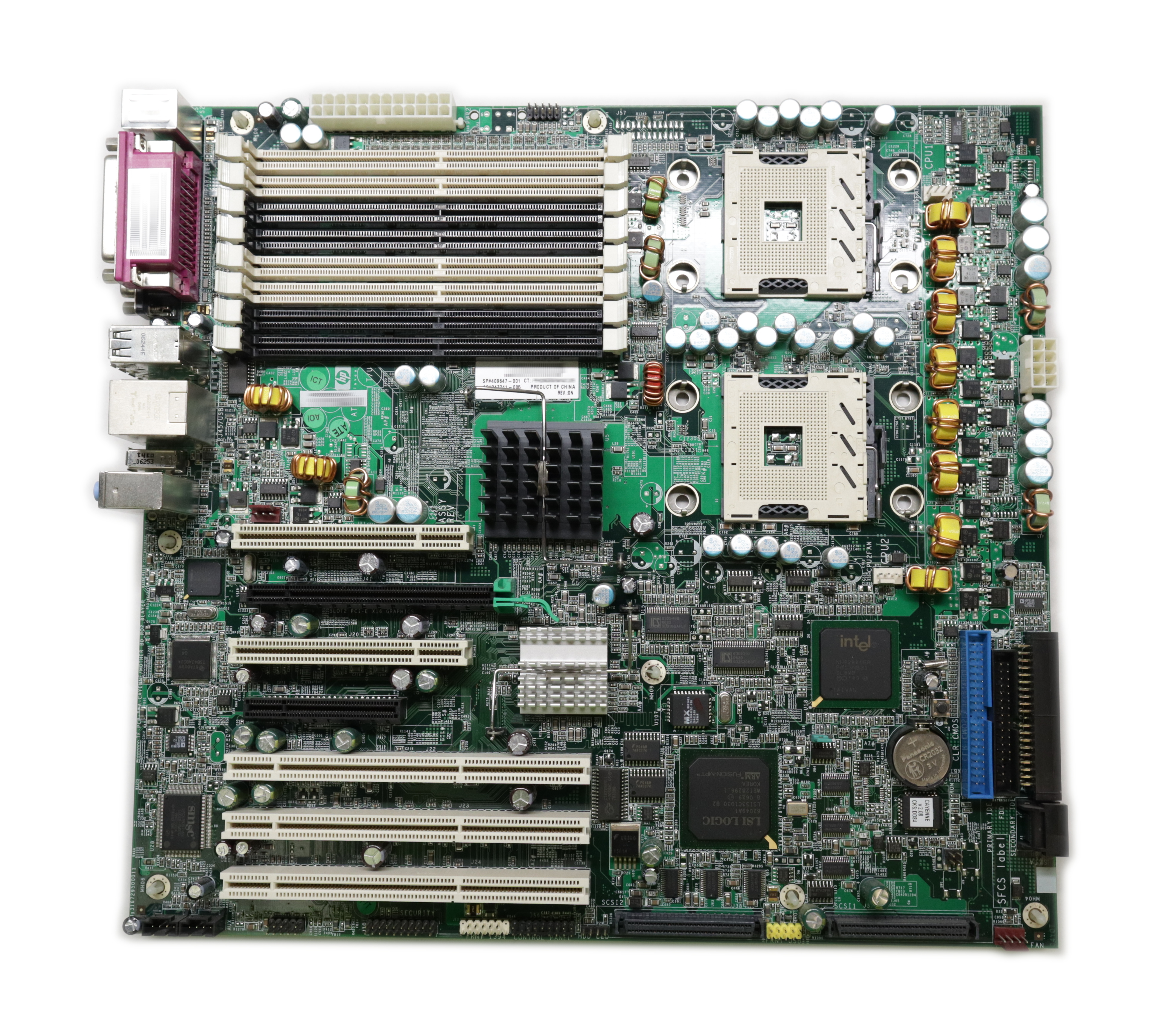 HP XW8200 Motherboard Dual Xeon 800MHz FSB Socket 604 347241-005 409647-001 - Click Image to Close