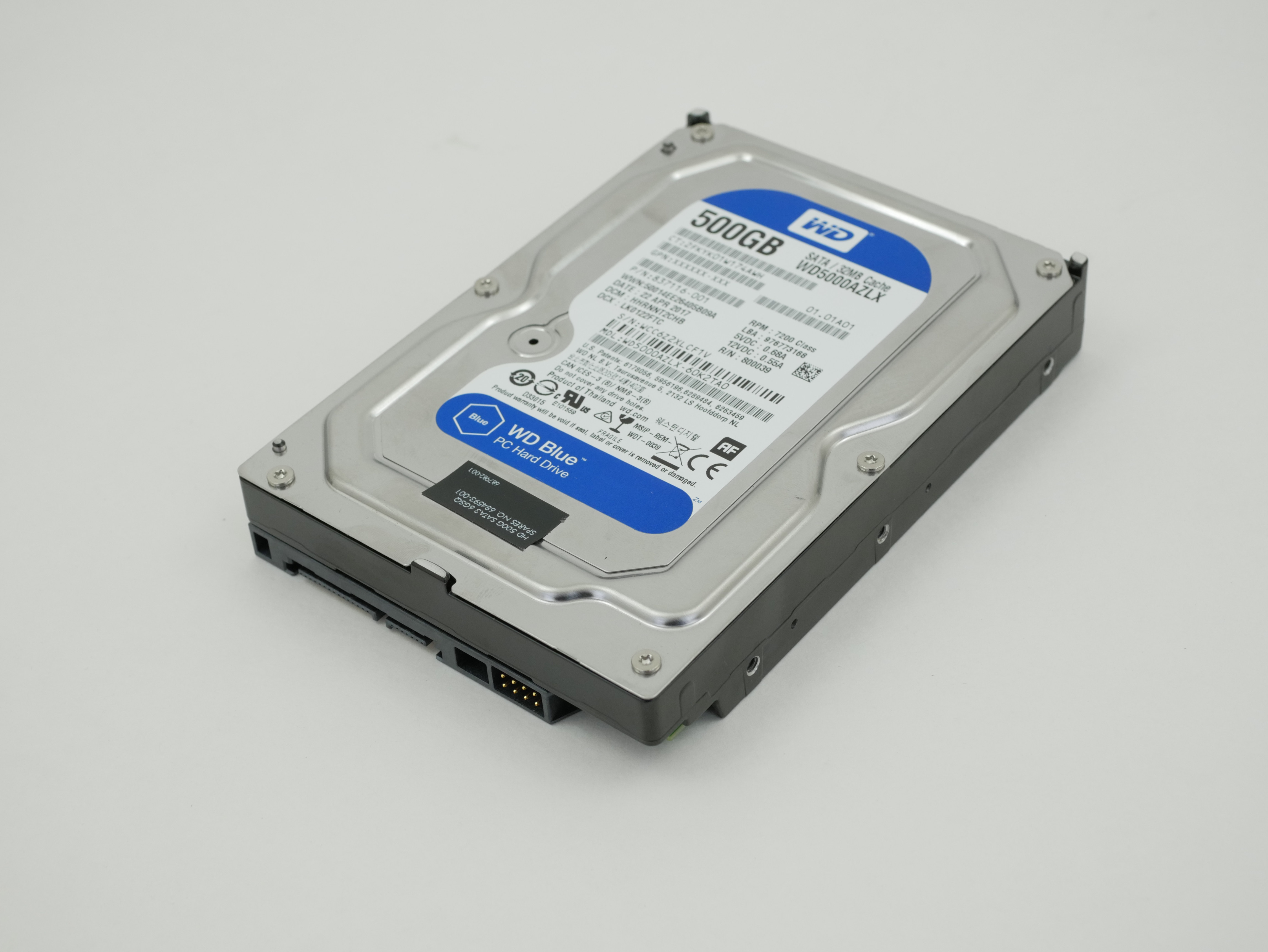 HP WD 500GB 7200RPM SATA WD5000AZLX-60K2TA0 837116-001 684593-001