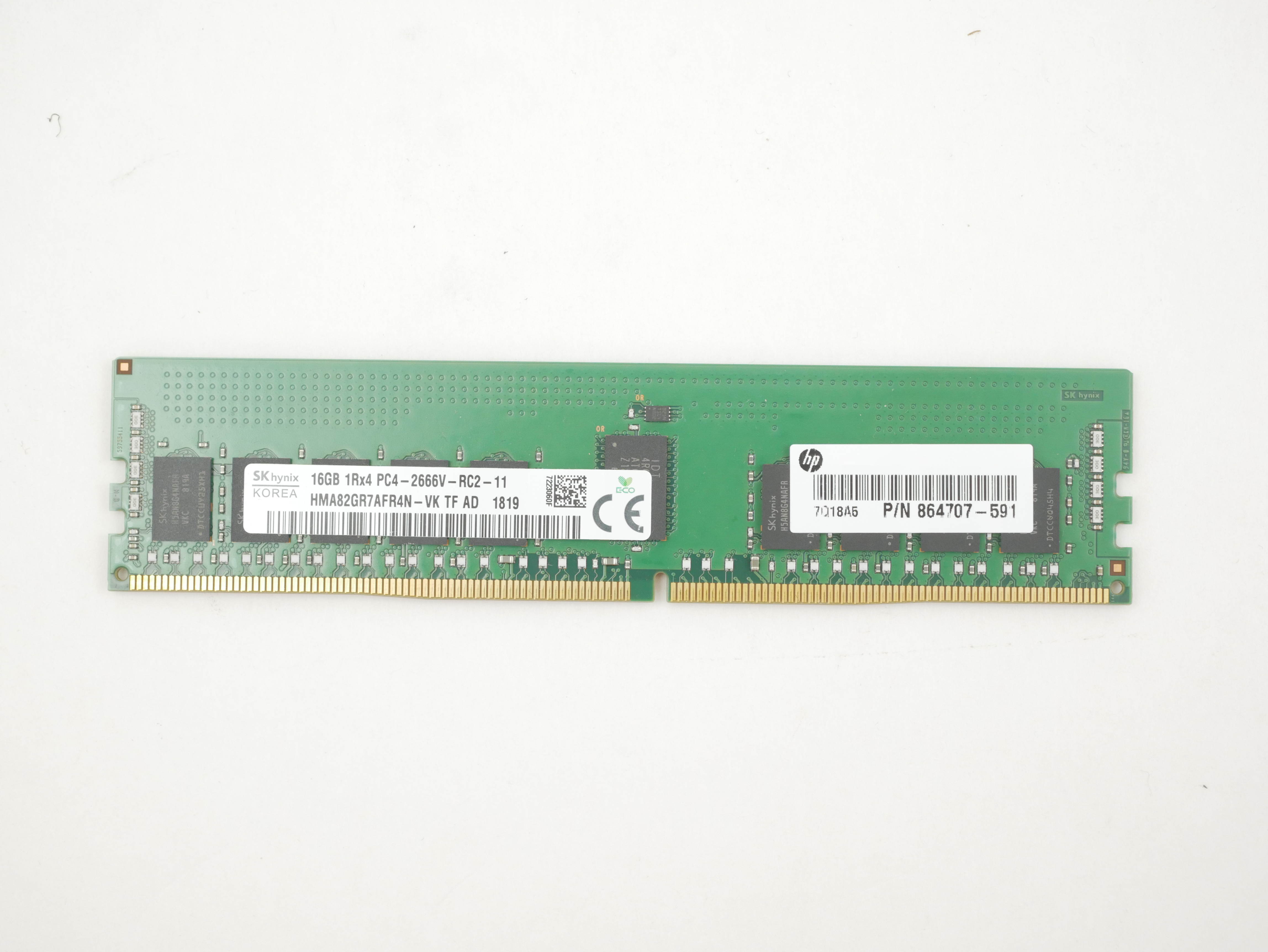 HP 16GB DDR4 2666MHz ECC HMA82GR7AFR4N-VK 864707-591