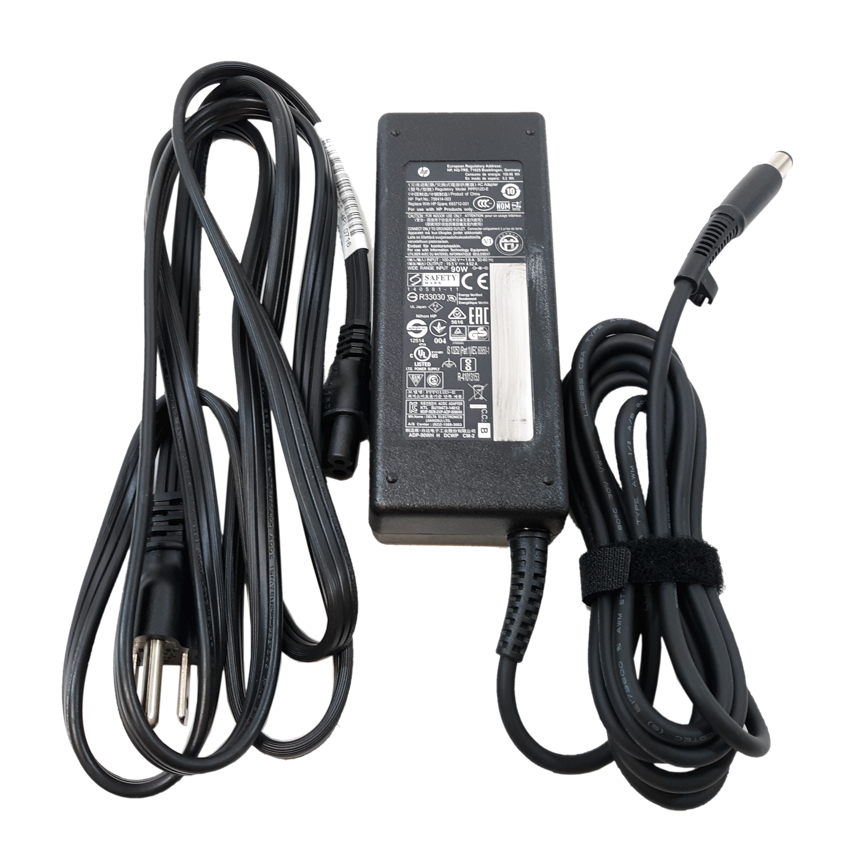 HP AC Adapter PPP012D-E for HP EliteDesk 800 G4 Input 100-240V 1.6A Output 19.5V 4.62A 90W 756414-003 693712-001 - Click Image to Close