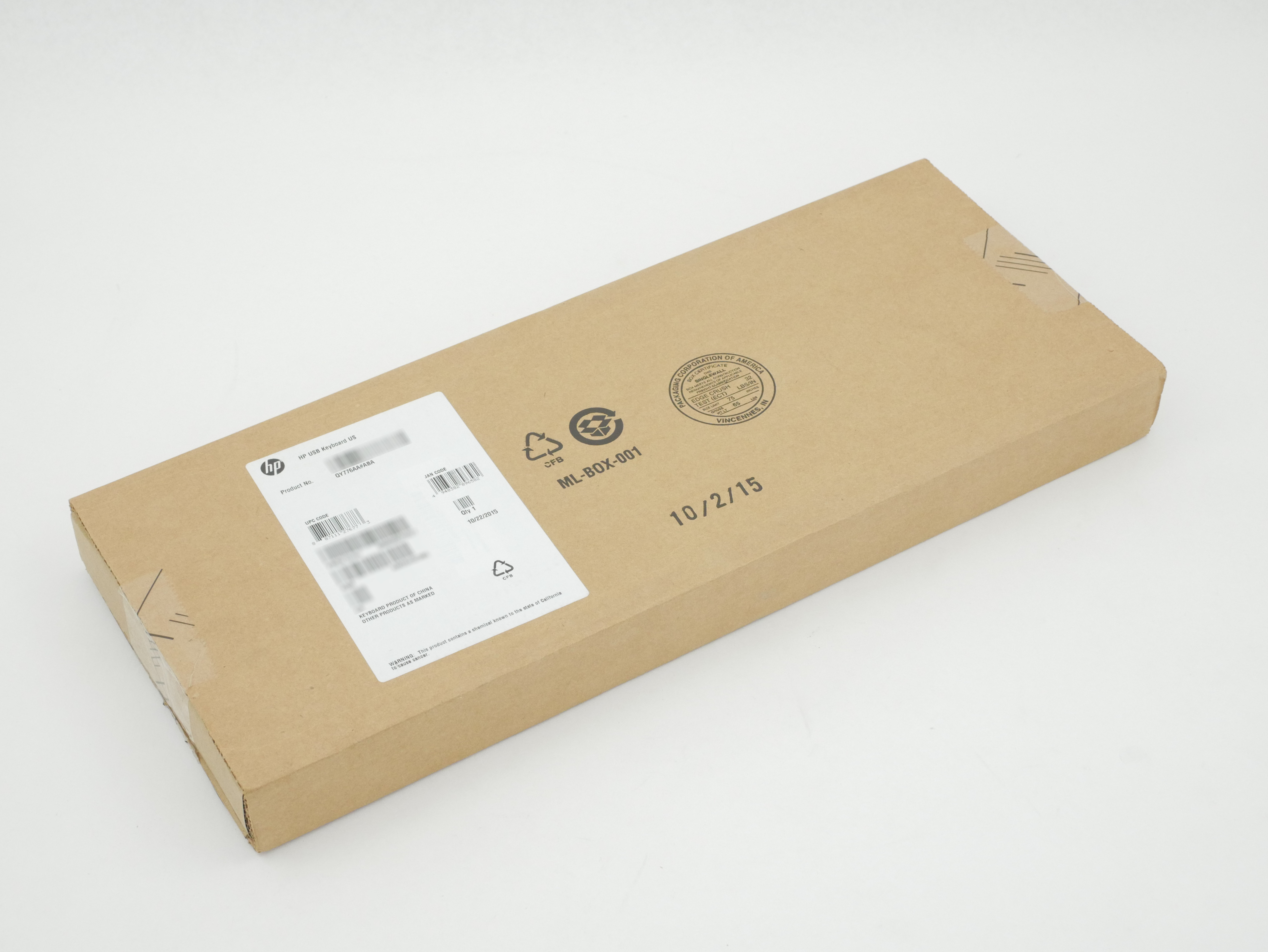 HP USB Keyboard KU-1156 Black QY776AT QY776AA#ABA 672647-003 724720-001 KB57211