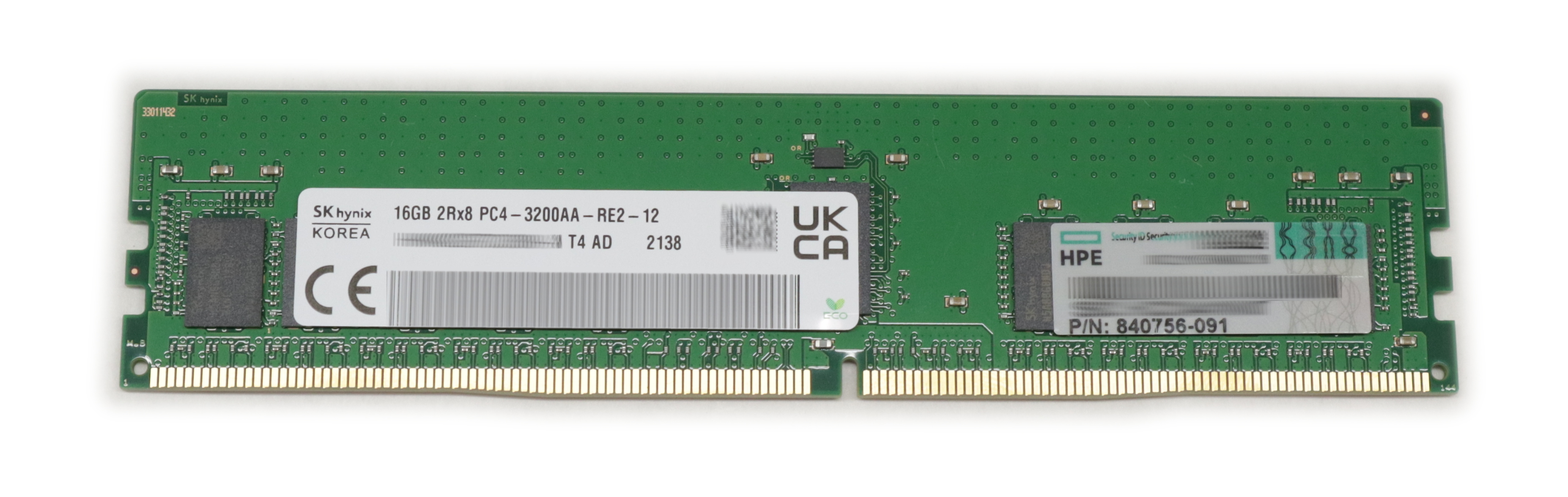 HP 16GB PC4-23200AA DDR4-2666V ECC Smart KIT 840756-091 835955-B21