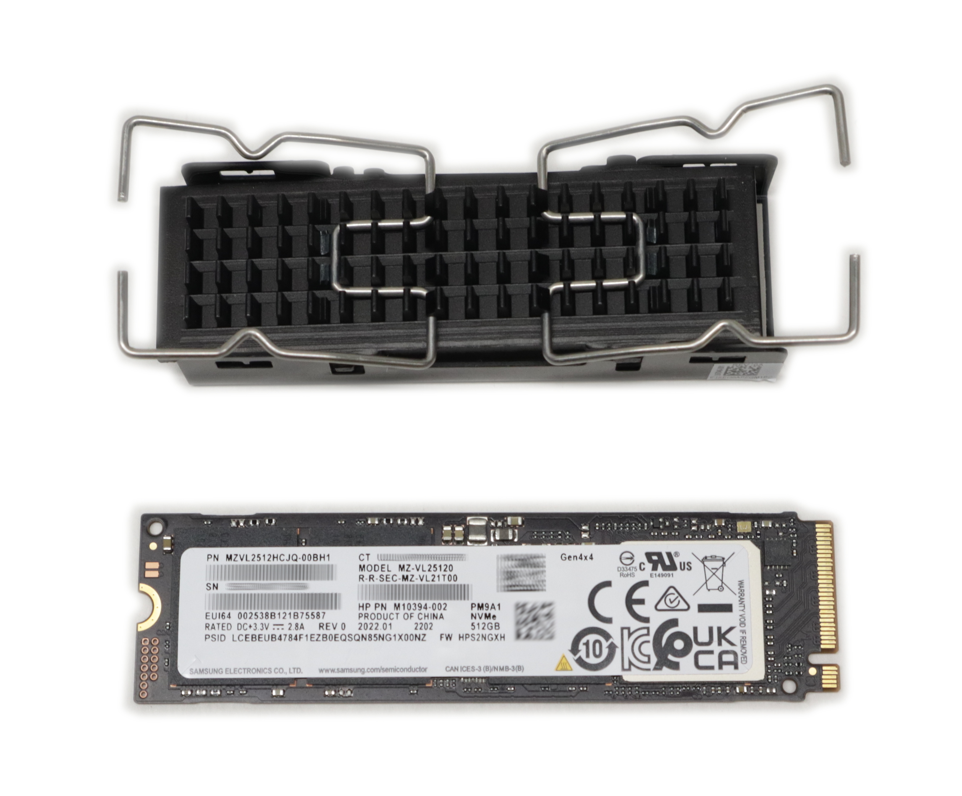 HP PM9A1 512GB Z Turbo Gen4 SSD M.2 PCIe x4 NVMe M10394-002 M43273-001 201G0AT