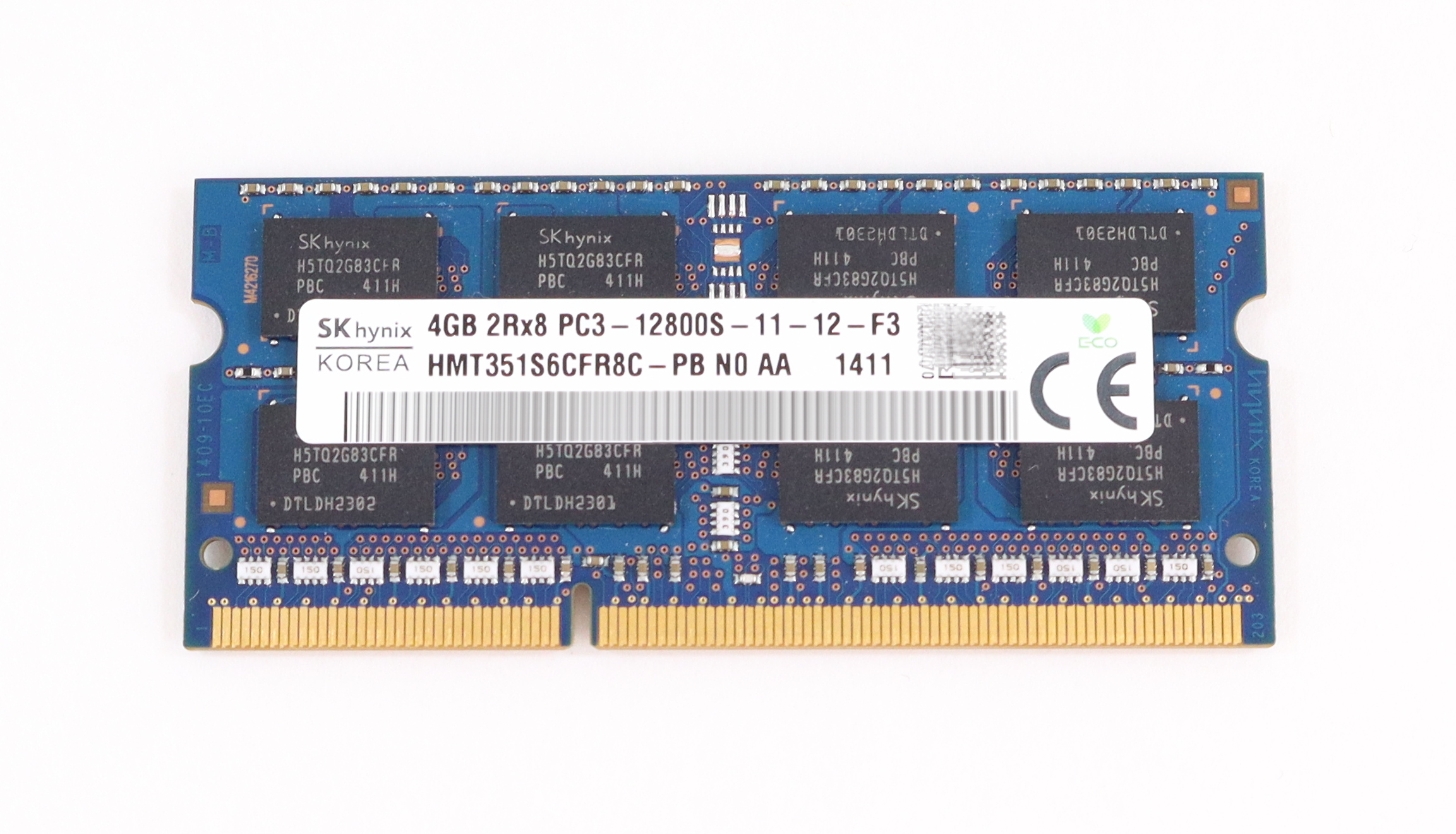 HP Hynix 4GB HMT351S6CFR8C-PB PC3-12800S DDR3-1600MHz SoDimm 656290-150 - Click Image to Close