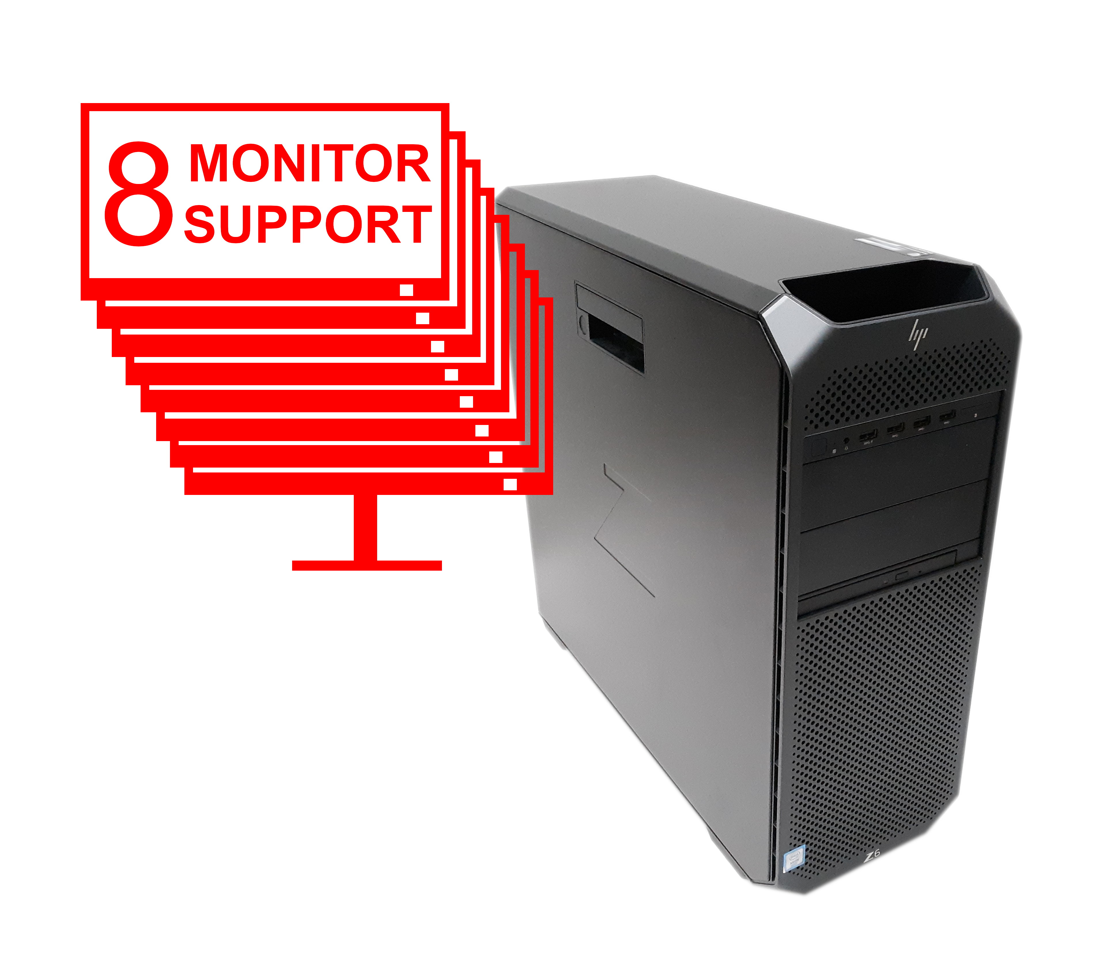 HP Z6 G4 Workstation Xeon Silver 4108 RAM 32GB NVMe 512GB HDD 2TB - Click Image to Close