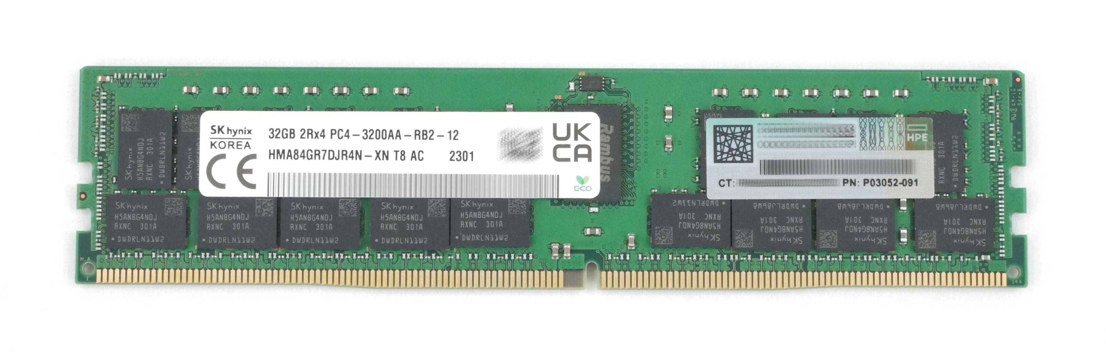 HPE 32GB Hynix HMA84GR7DJR4N-XN 3200MHz DDR4 Server Memory P03052-091 P00924-B21 - Click Image to Close