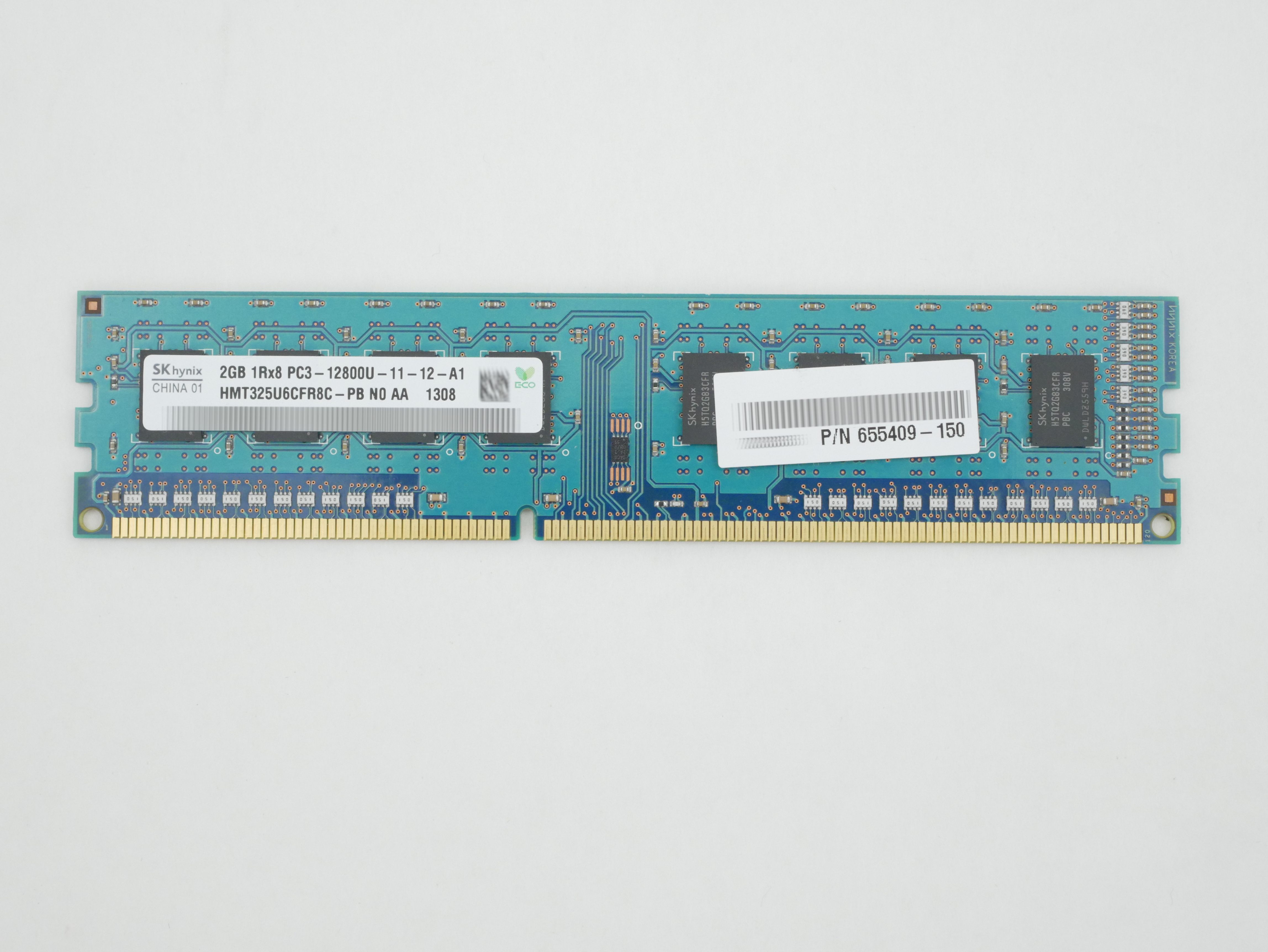 HP Hynix 2GB HMT325U6CFR8C-PB PC3-12800U 240 pin DIMM 655409-150