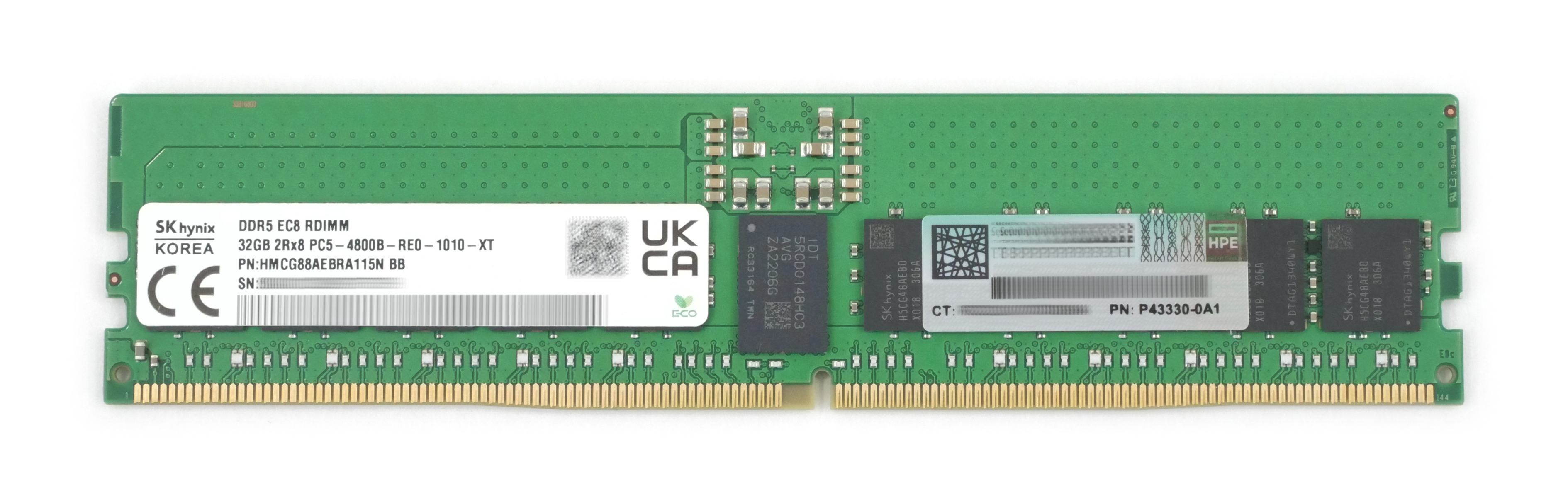 HP Hynix 32GB HMCG88AEBRA115N DDR5 PC5-4800B RDIMM P43330-0A1 745094-001