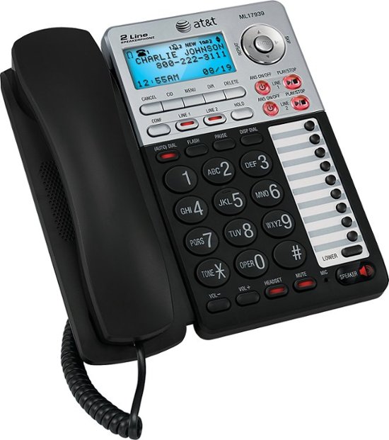 At&T-Corded Phone AWW-ML17939 - Click Image to Close