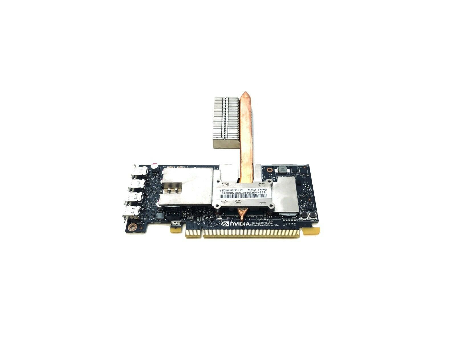 IBM nVIDIA Quadro P600 2GB PCI-E x16 4 X Mini DP with Heat Sink 01MN287 - Click Image to Close
